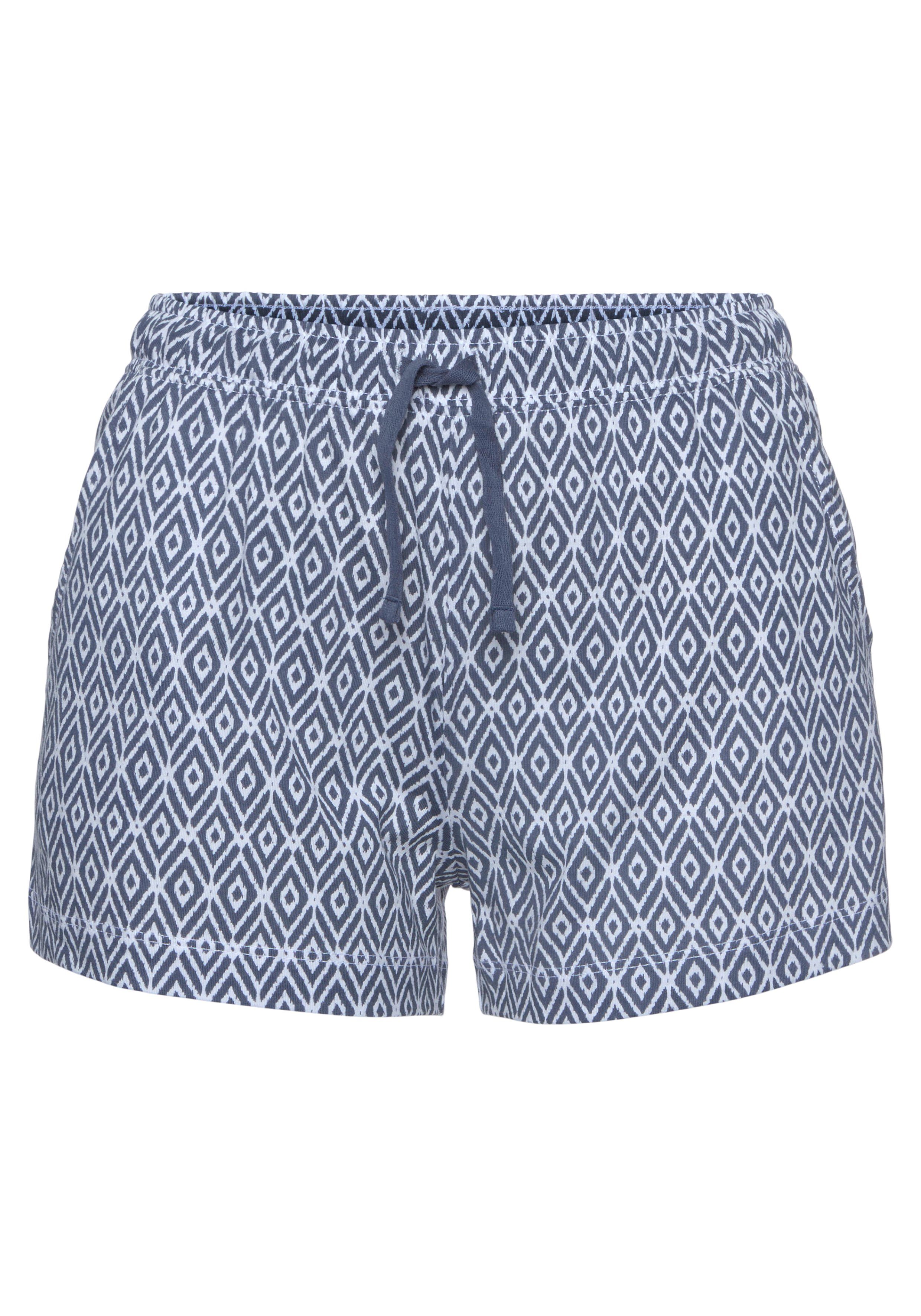 Alloverdruck Dreams Vivance mit Rautenmuster Schlafshorts