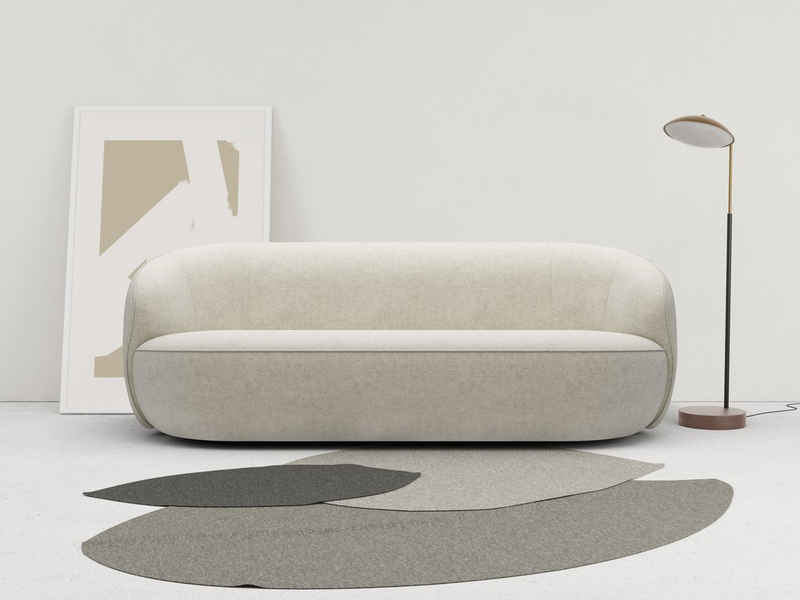 LeGer Home by Lena Gercke 3-Sitzer Effie, in einer einzigartigen runden Form, komfortables Sitzen