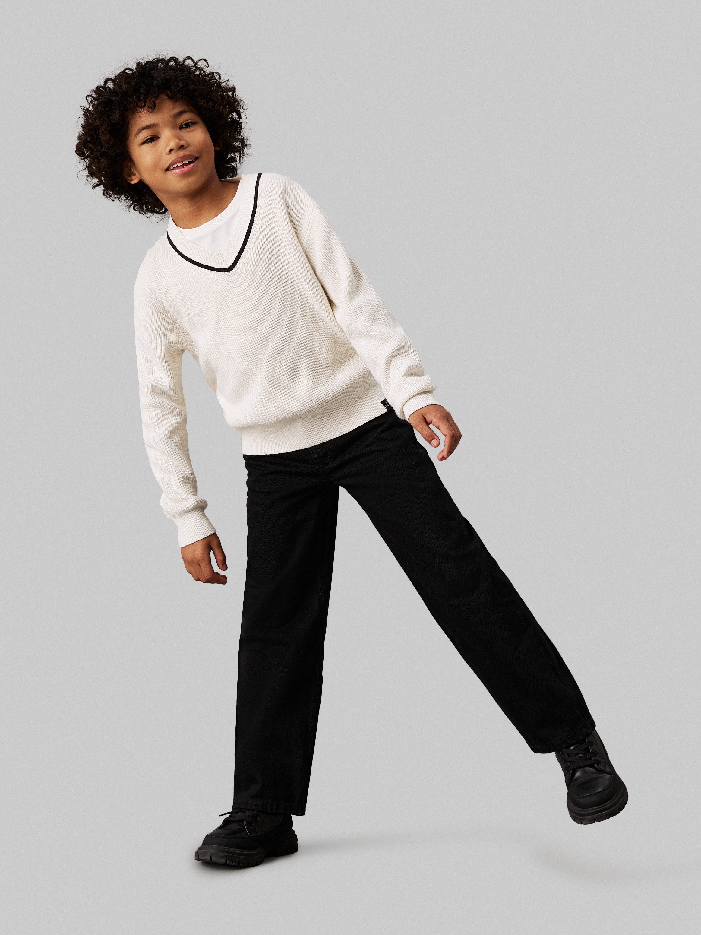 Calvin Klein Jeans Straight-Jeans Skater Clean Black Rgd für Kinder bis 16 Jahre und im 5-Pocket-Style