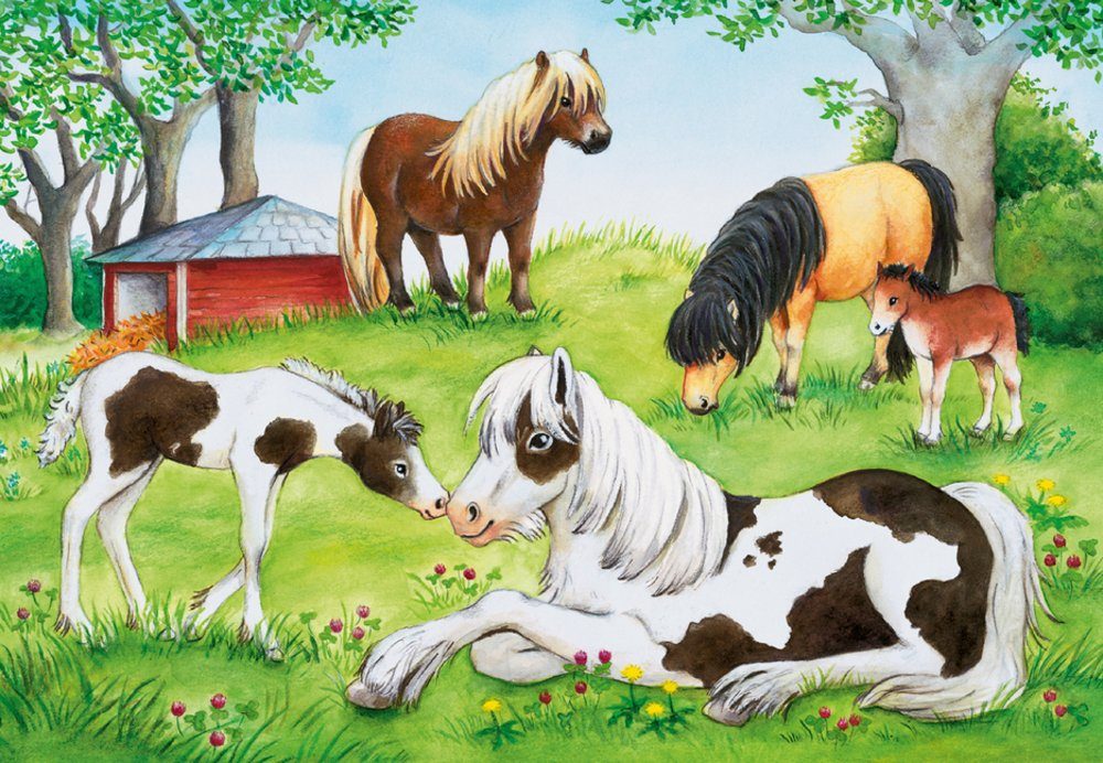 Puzzle Ravensburger - Puzzle 24 Puzzleteile 08882 Pferde der Kinderpuzzle Welt Ravensburger für..., -