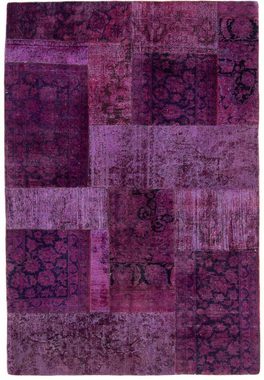 Teppich Patchwork - 271 x 180 cm - mehrfarbig, morgenland, rechteckig, Höhe: 7 mm, Wohnzimmer, Handgeknüpft, Einzelstück mit Zertifikat