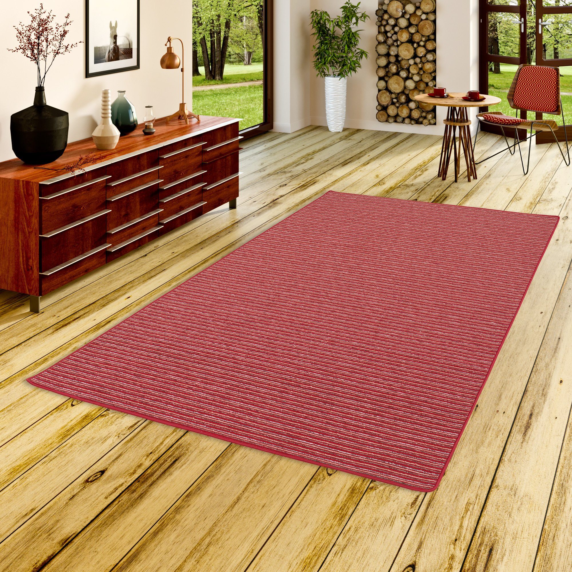 Snapstyle Designteppich Streifenberber Teppich Marta, Rechteckig, Höhe: 6 mm