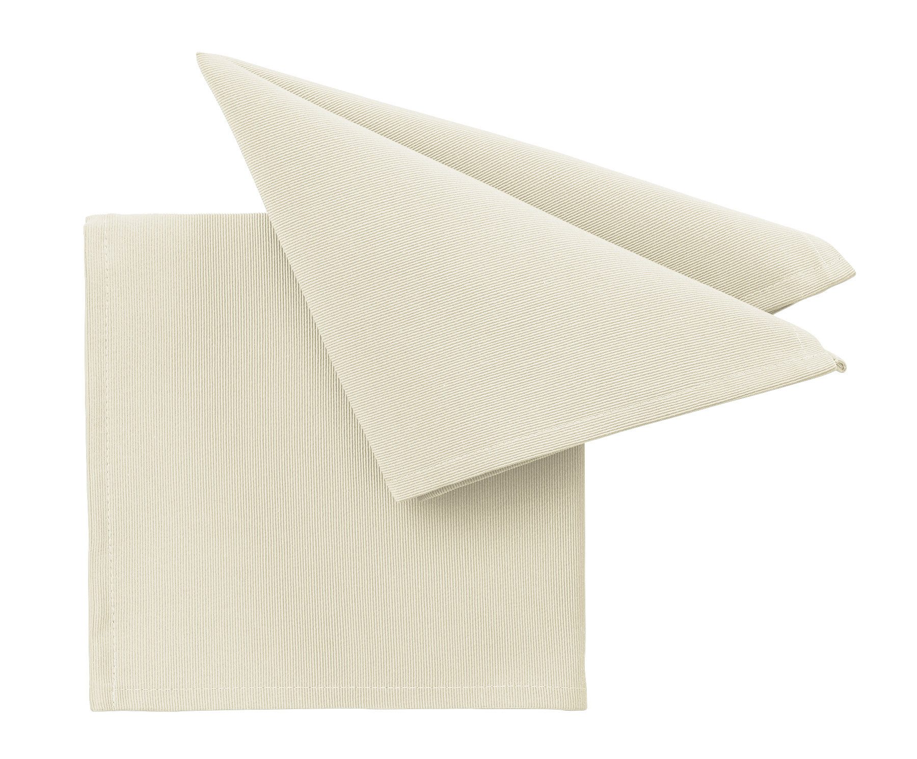 PICHLER Stoffserviette Rips uni, gerippt Serviette 6er Set 40 x 40 cm COMO Rechteck weiss, (Spar-Set, 6 St., 6 Servietten), Servietten Fest Feier Kommunion