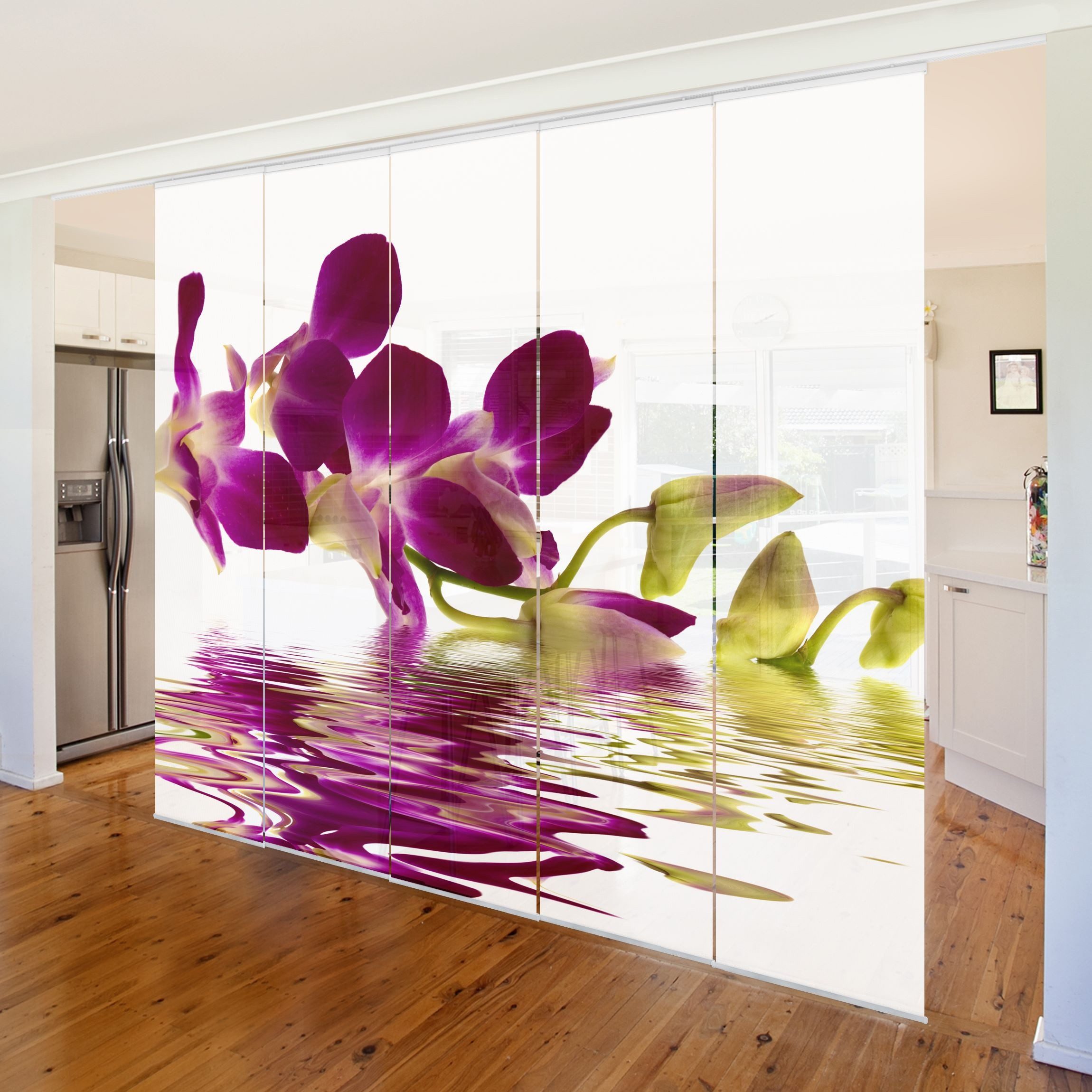 Bilderdepot24 Schiebegardine modern Flächenvorhang blickdicht Pink günstig online kaufen