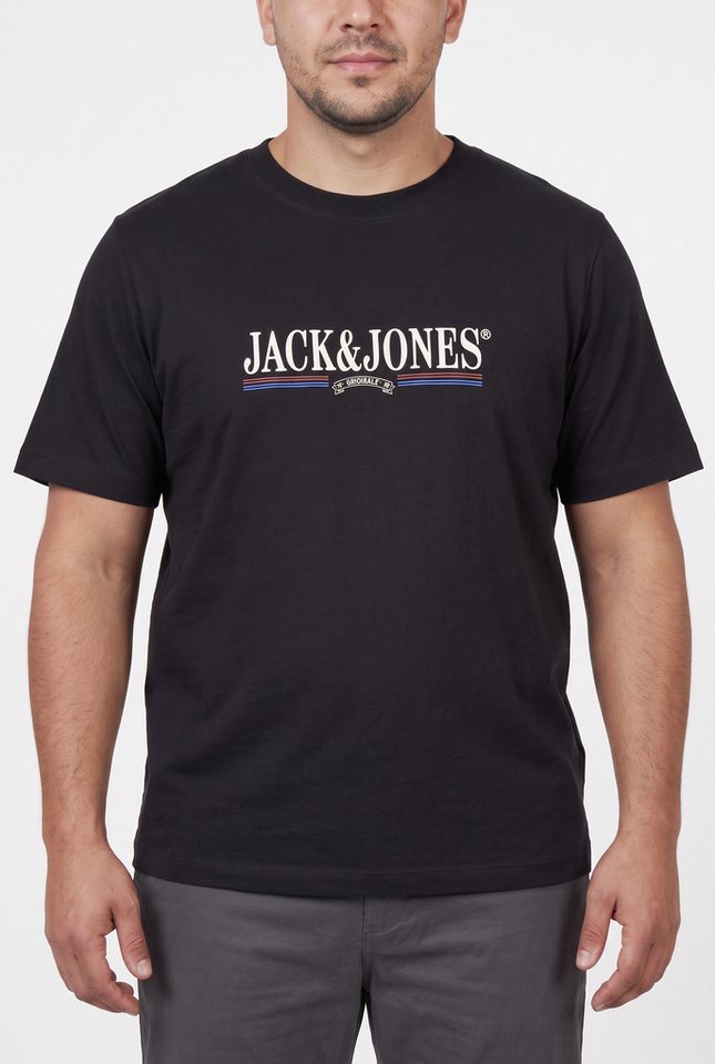 Jack & Jones PlusSize T-Shirt JORFREDERIKSBERG GRAPHIC BOX TEE SS PLS Baumwolle, regular fit