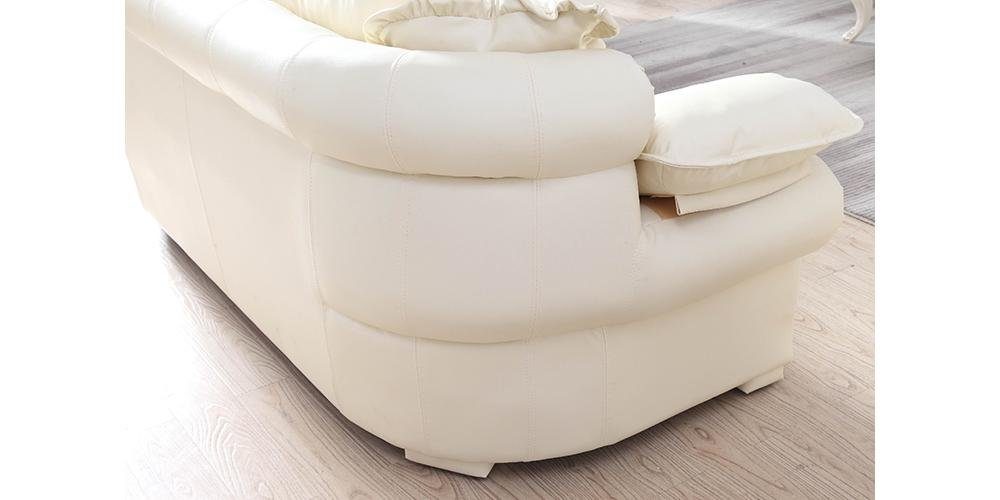 3er Nico Klassisches Salottini XL 3-Sitzer Couch Sofa Leder 3-Sitzer