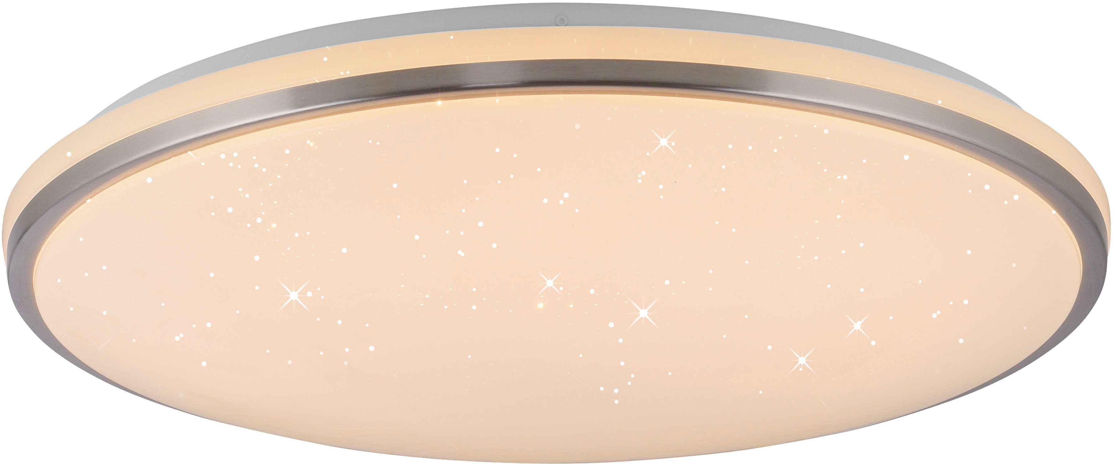 JUST LIGHT LED Deckenleuchte KYLE, Memory, nach Trennung vom Netz, LED fest integriert, Warmweiß, 3-Stufen Dimmer (100%-50%-10) Starrysky, Memoryfunktion