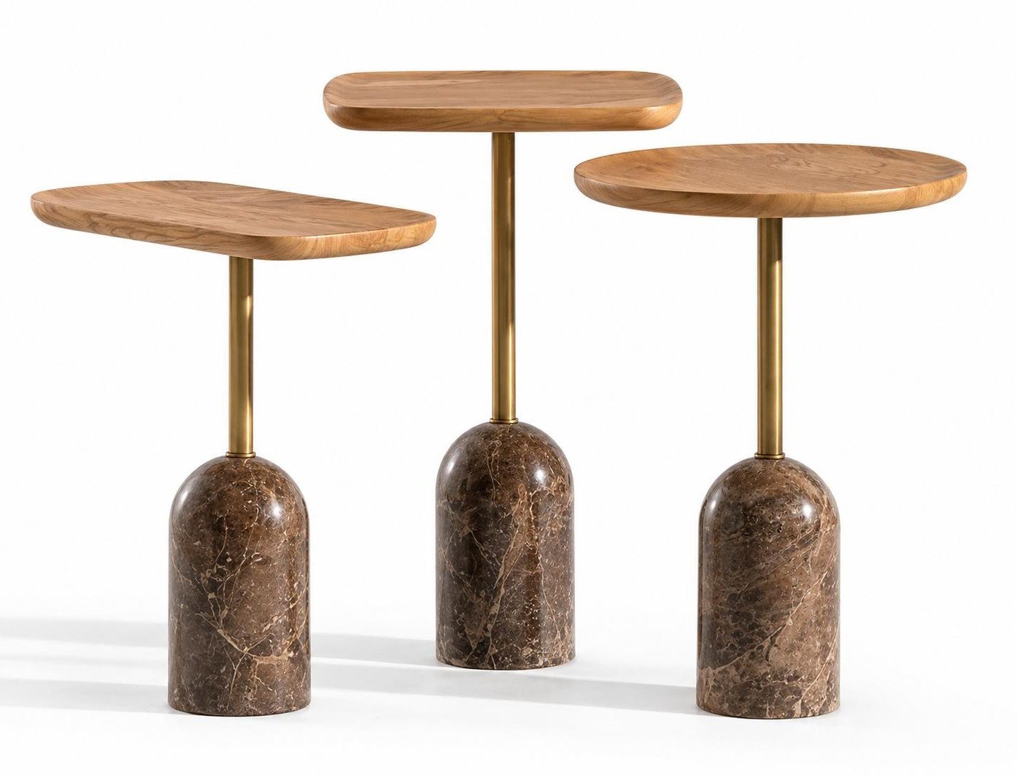 Xlmoebel Beistelltisch Brauner Beistelltisch im modernen Design für das Wohnzimmer (Einzeltisch, 1-St., 1x Beistelltisch), Made in Europa