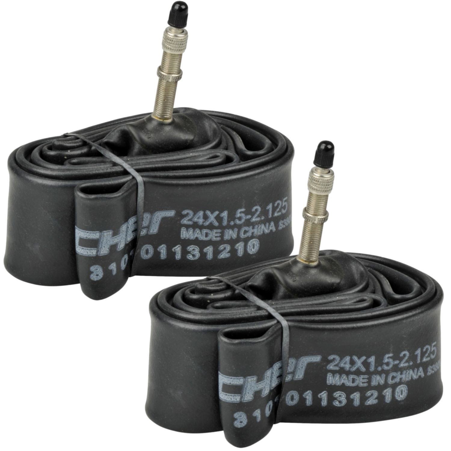 FISCHER Fahrrad Fahrradschlauch 2x Fahrrad Schlauch 24 Zoll Breit 40/57-507 DV MTB, 24, (Set, 2-St., 2x Reifen), Dunlop-Ventil Fahrradschlauch 24x 1,5 bis 2,125 ETRTO: 40-507 - 57-507