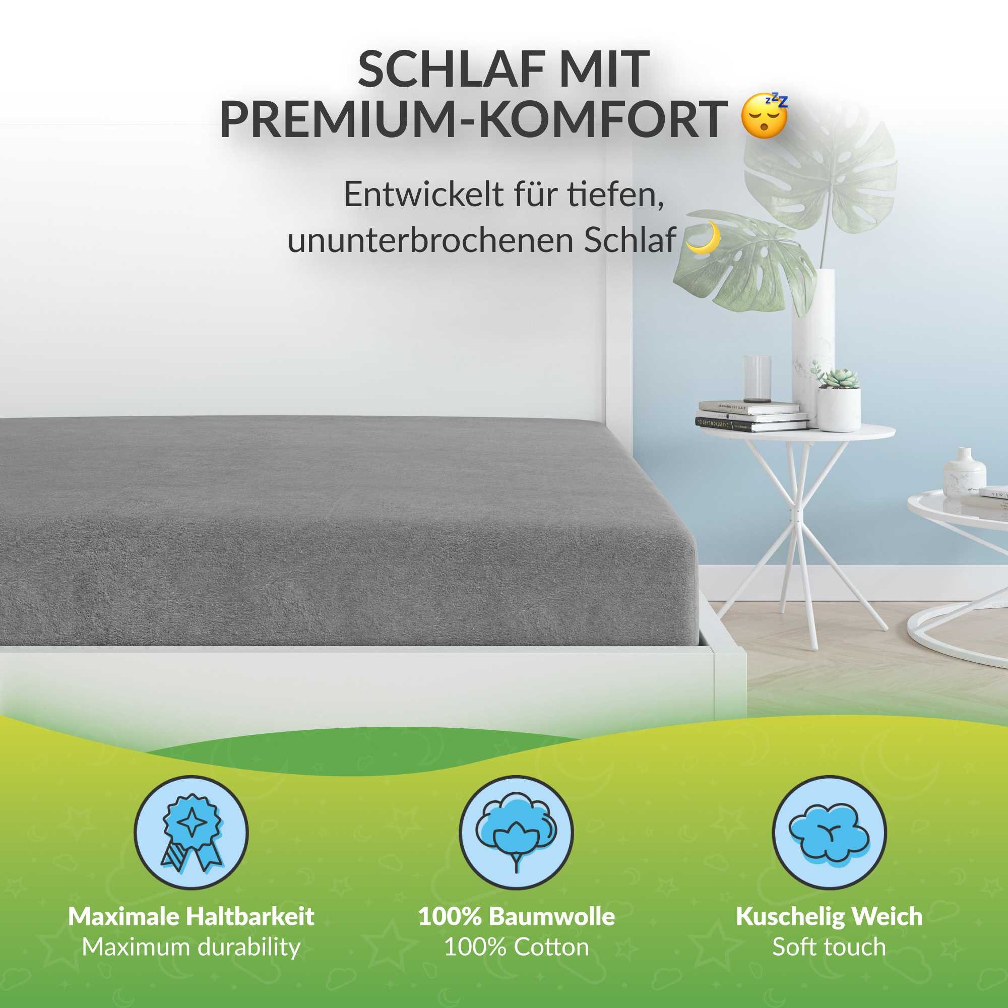 etérea Himmlische Qualität Spannbettlaken Flanell Spannbetttuch günstig online kaufen