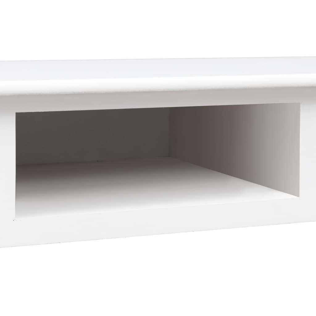 Schreibtisch Holz furnicato Weiß 110×45×76 cm
