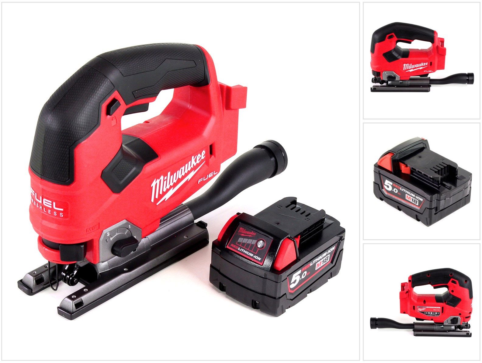 Milwaukee Stichsäge M18 FJS-501 Stichsäge 18V Brushless + 1x Akku 5,0Ah - ohne Ladegerät