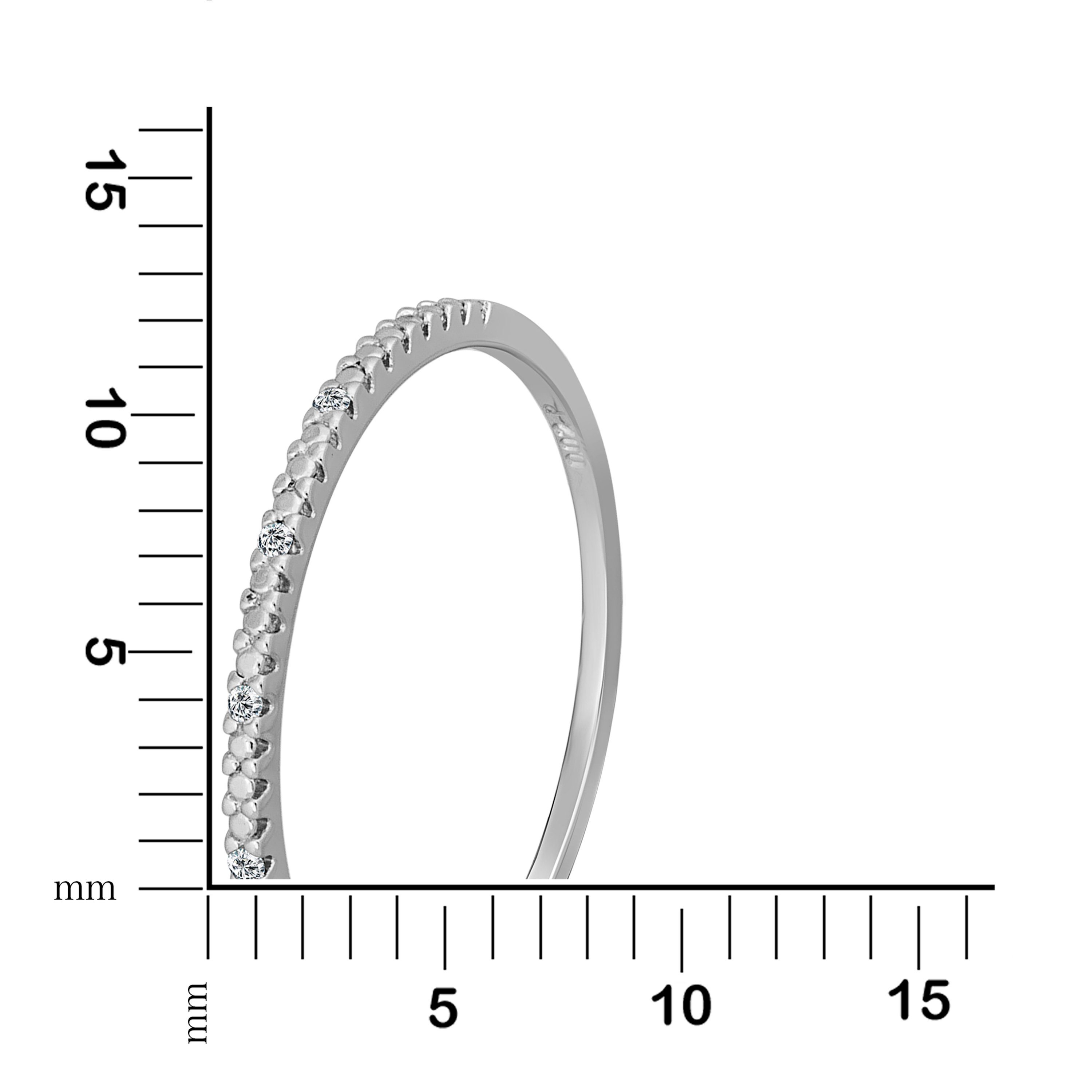 Orolino Fingerring Brillant 4x Weißgold 585 0,02ct