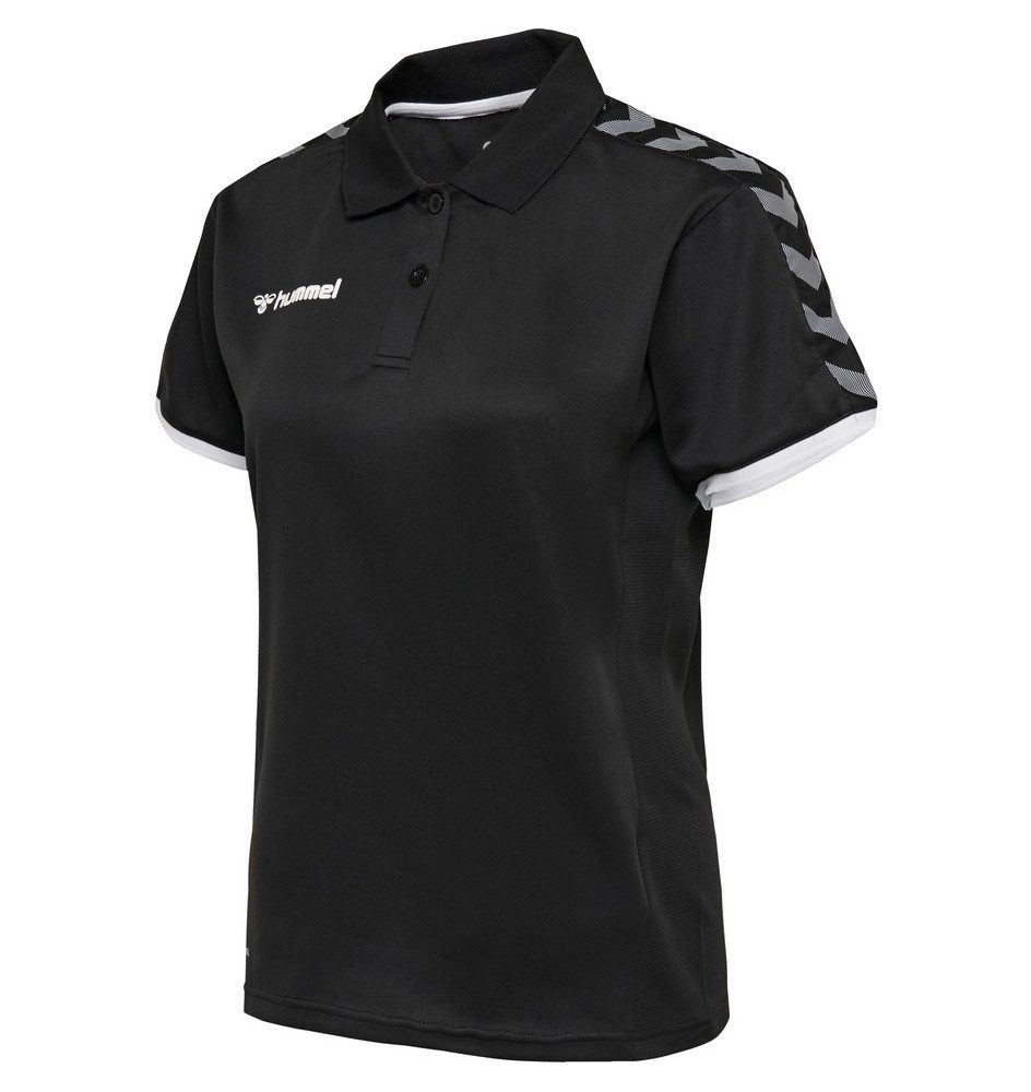 hummel Poloshirt hmlAUTHENTIC Functional (weicher Jerseystoff) Kurzarm schwarz/weiss