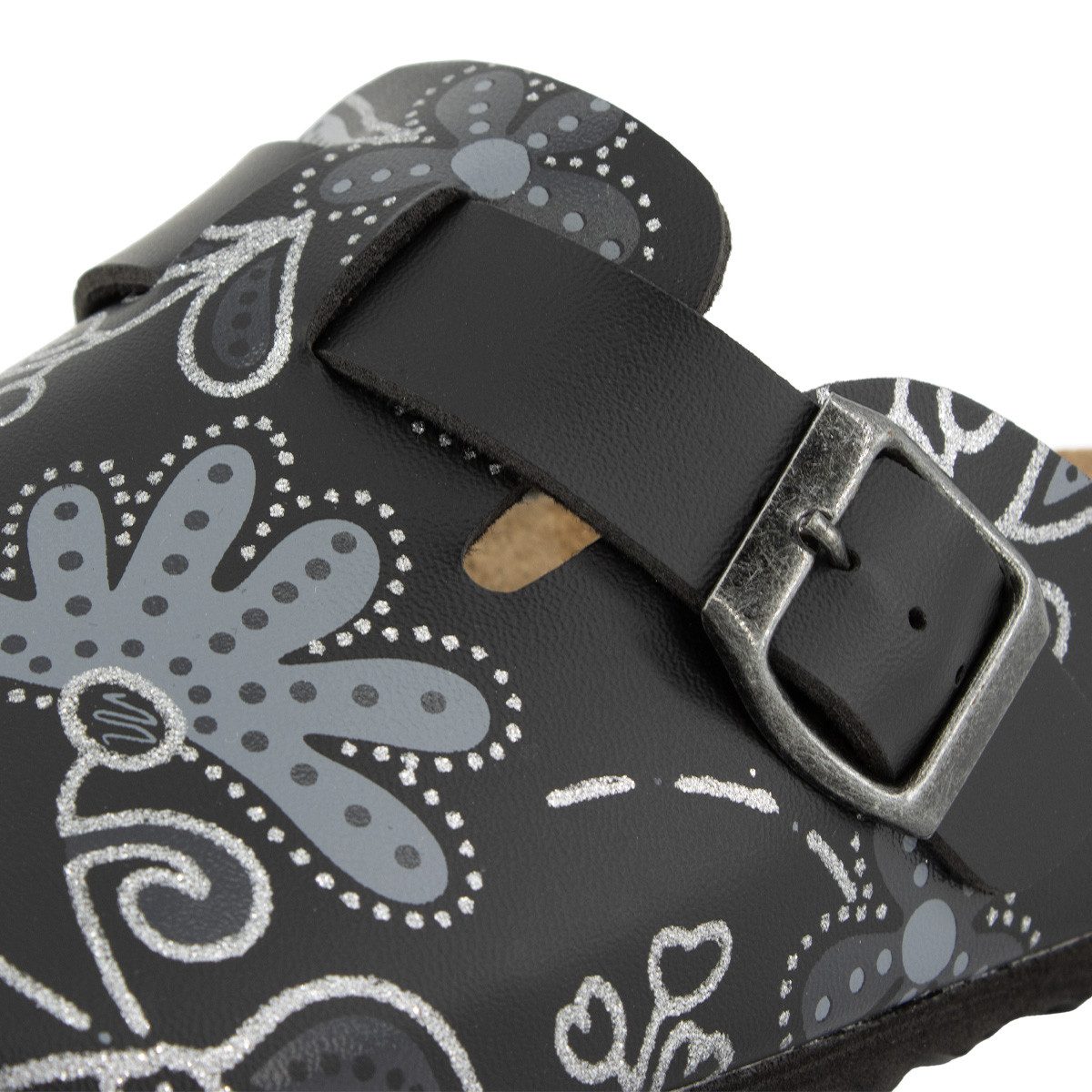 SUPERSOFT Classic Clog (1-tlg) Clogs - Lederdecksohle, Korkfußbett, Schnutzabweisend