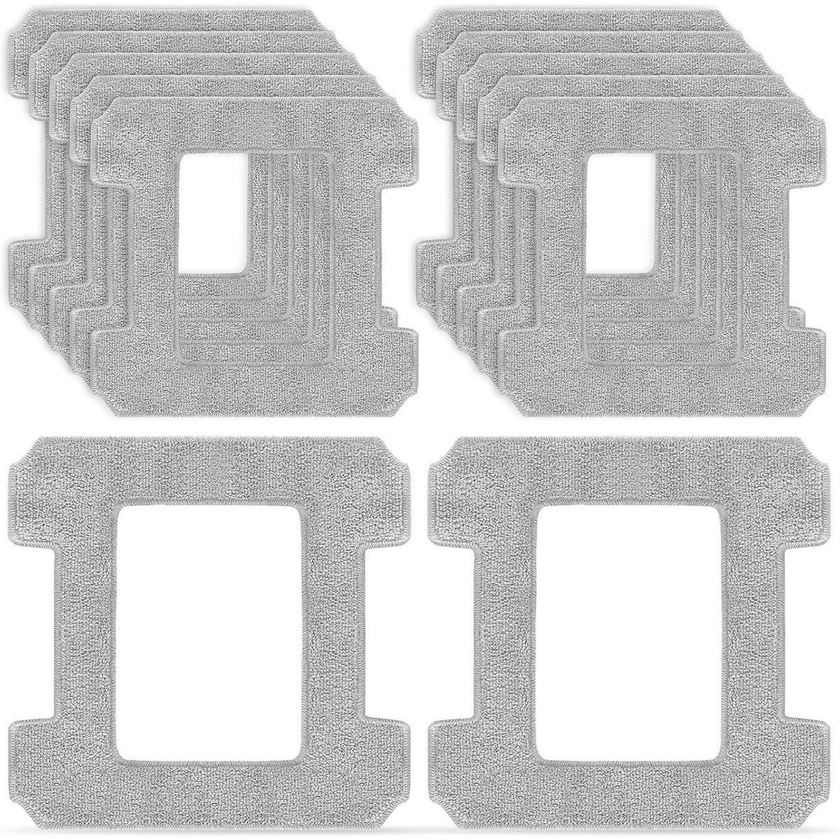 Novzep 12 Stück Reinigungspads als Ersatzteile für Fensterputzroboter Mikrofasertuch (12-tlg., für Fensterputzroboter ECOVACS WINBOT W2 Omni / W2 / W1 Pro / W1)