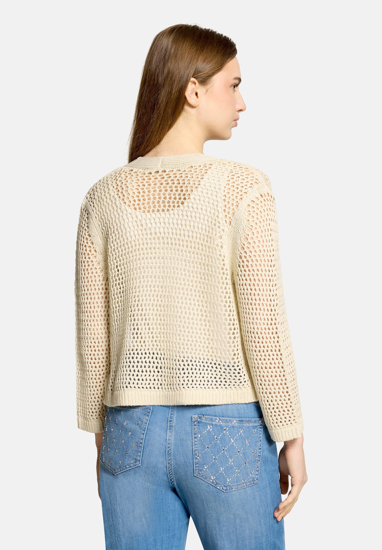 Betty Barclay Strickjacke Damen mit Lochmuster (1-tlg)
