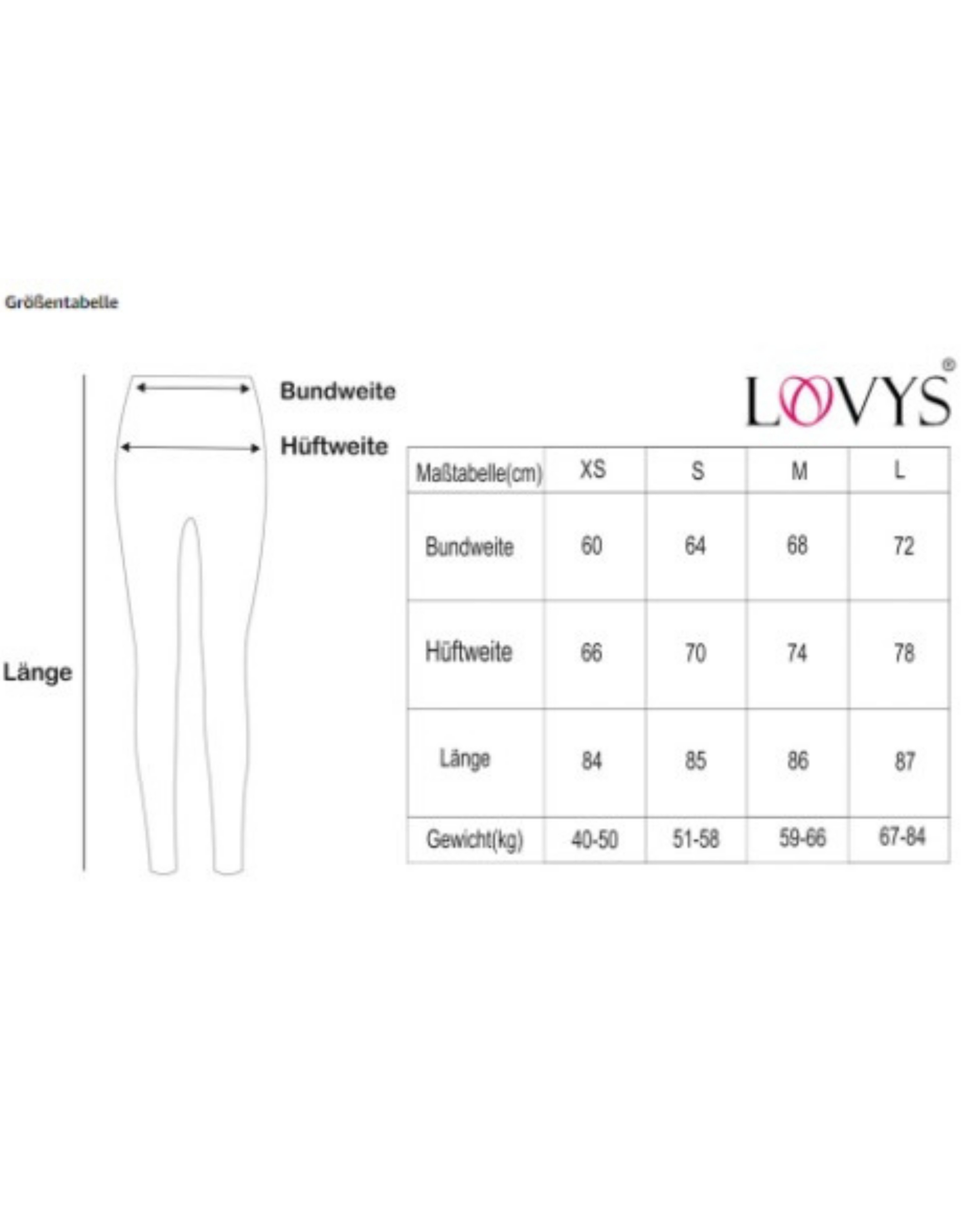 Loovys Leggings LOOVYS High Waist Pocket – Bild 5 von 5