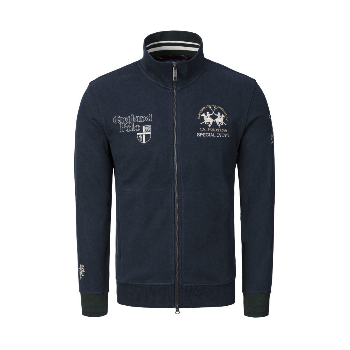 La Martina Sweatjacke MBF304 Herren Zip Hoodie, Kapuzenjacke, Trainingsjacken, Zip Пуловеры, Freizeitjacke