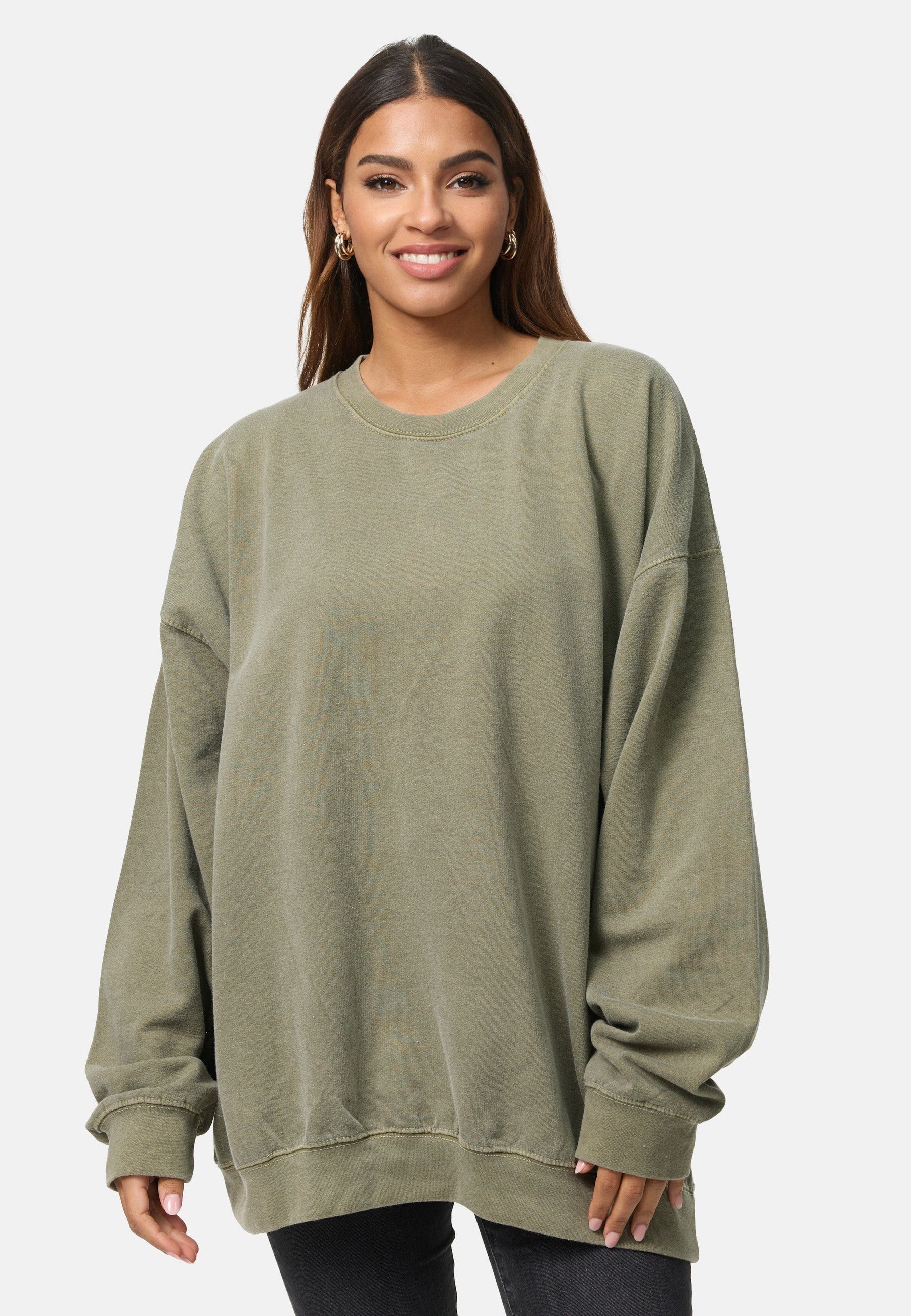 Worldclassca Longsweatshirt Worldclassca Oversized Sweatshirt UNI Einfarbig Langarmshirt Pullover