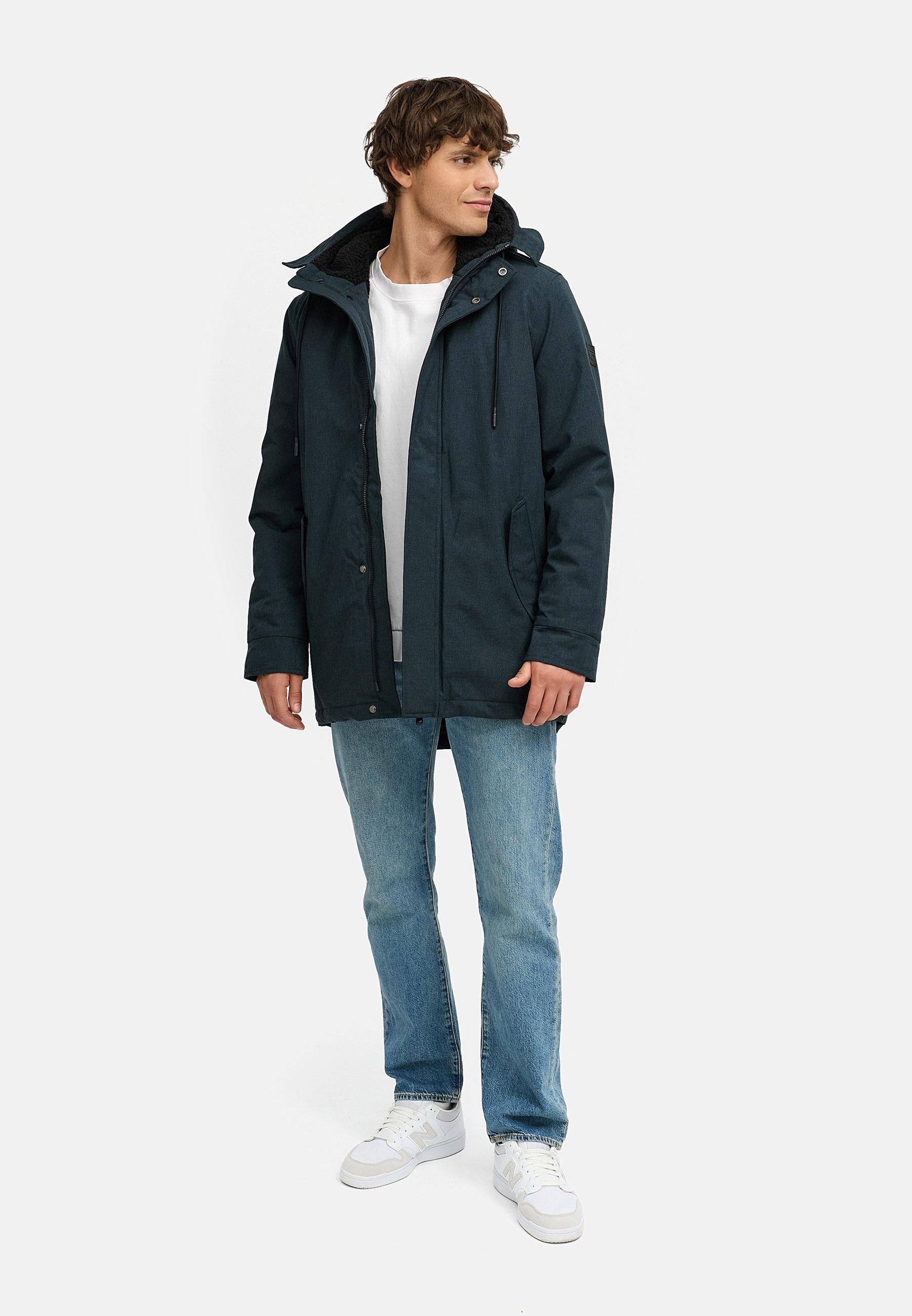 Ragwear Kurzmantel Mr Smithem YOUMODO wasserdichte lange Herren Winterjacke mit Kapuze
