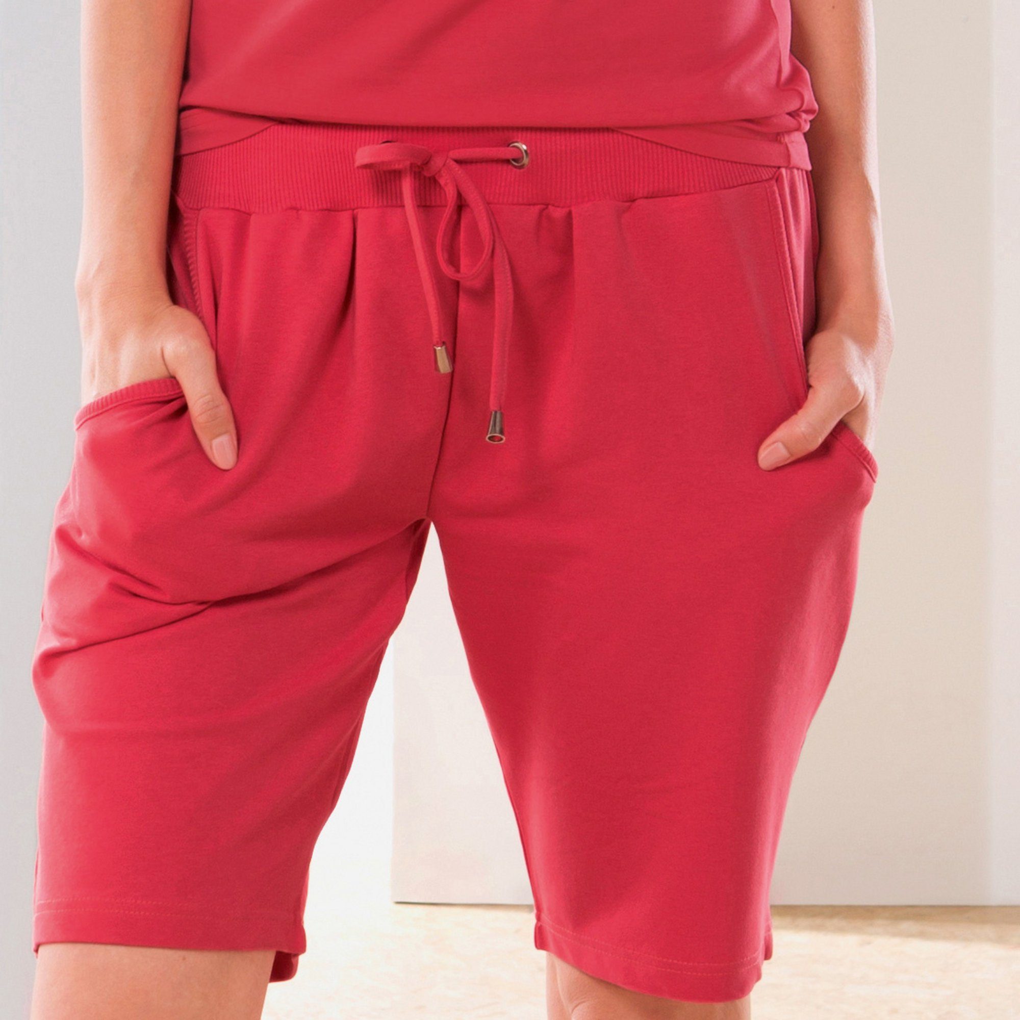 Erwin Müller Jogginghose Damen-Freizeithose kurz Uni