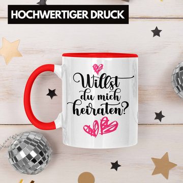 Trendation Tasse Trendation - Heiratsantrag Ideen Überraschung Mann Frau Heiratsantragsgeschenk Gechenke Tasse Verlobung Heiraten