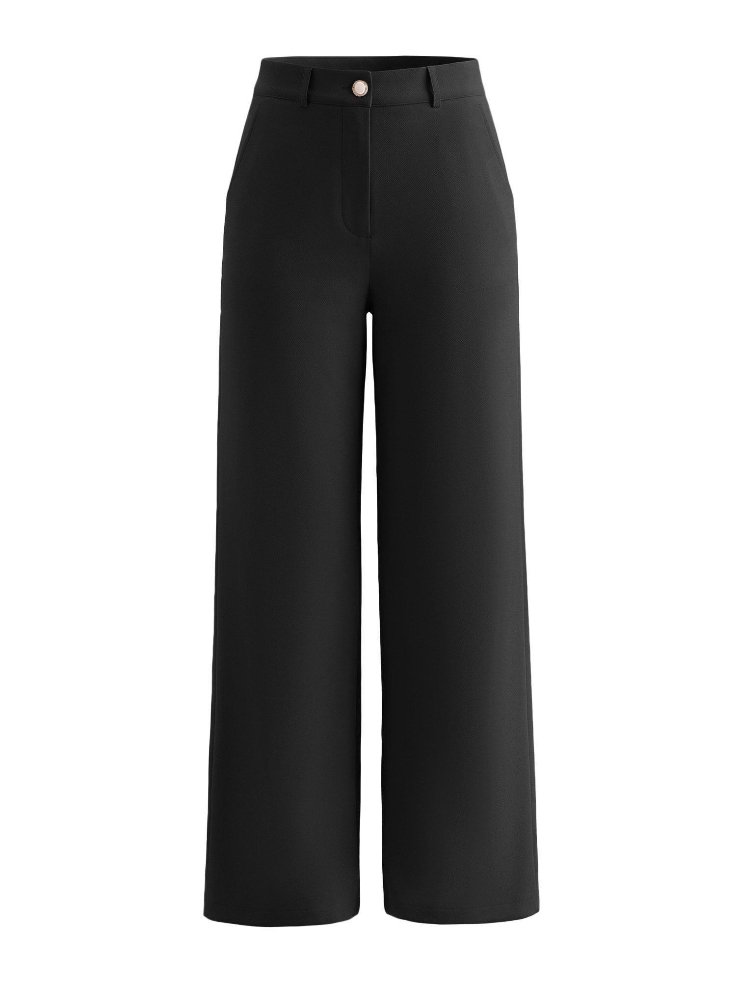 Anzughose Damen High-Waist Wide Leg Elegant Business Marlene-Hose