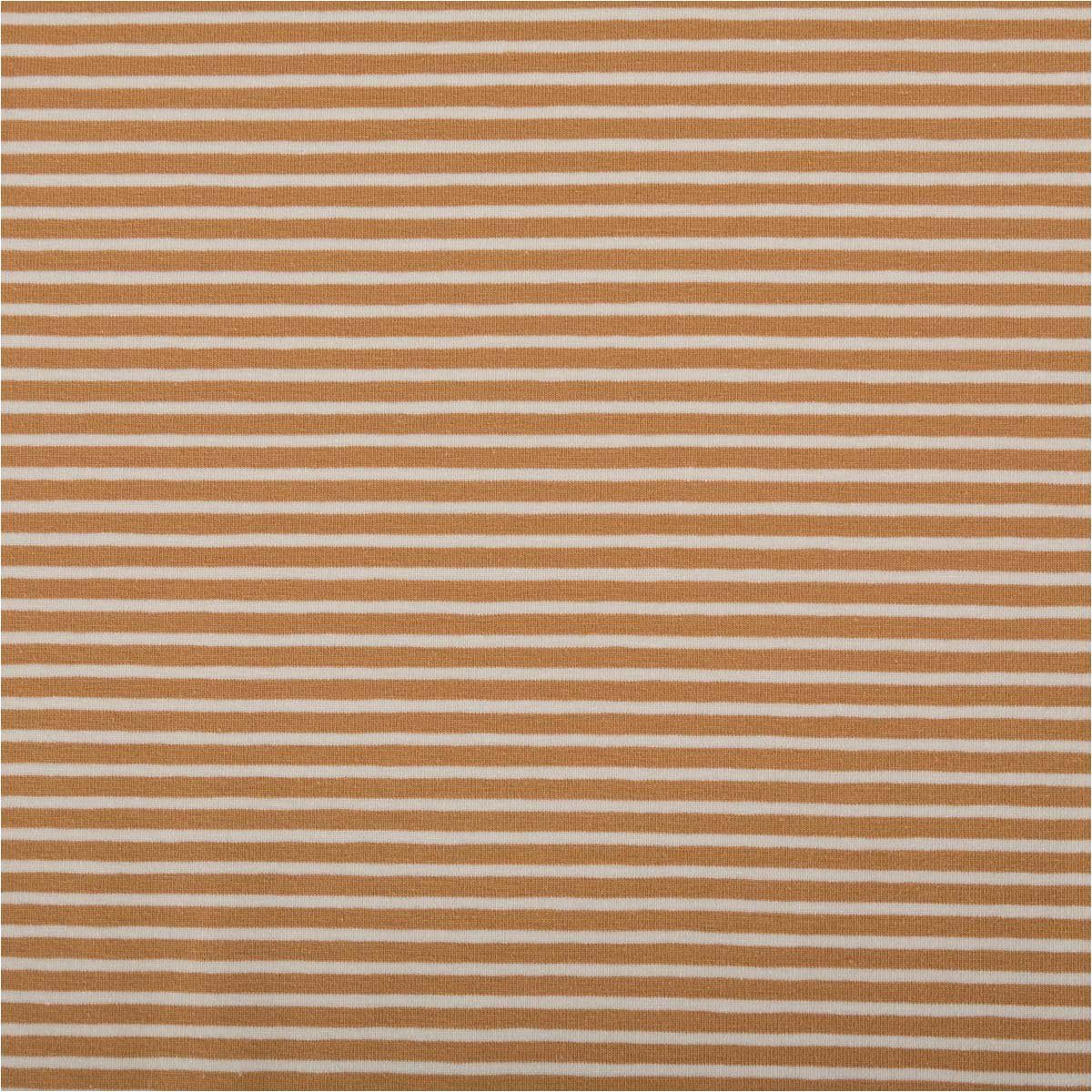 SCHÖNER LEBEN. Stoff Jersey Stoff Baumwolljersey Streifen camel ecru 1,45m Breite, allergikergeeignet
