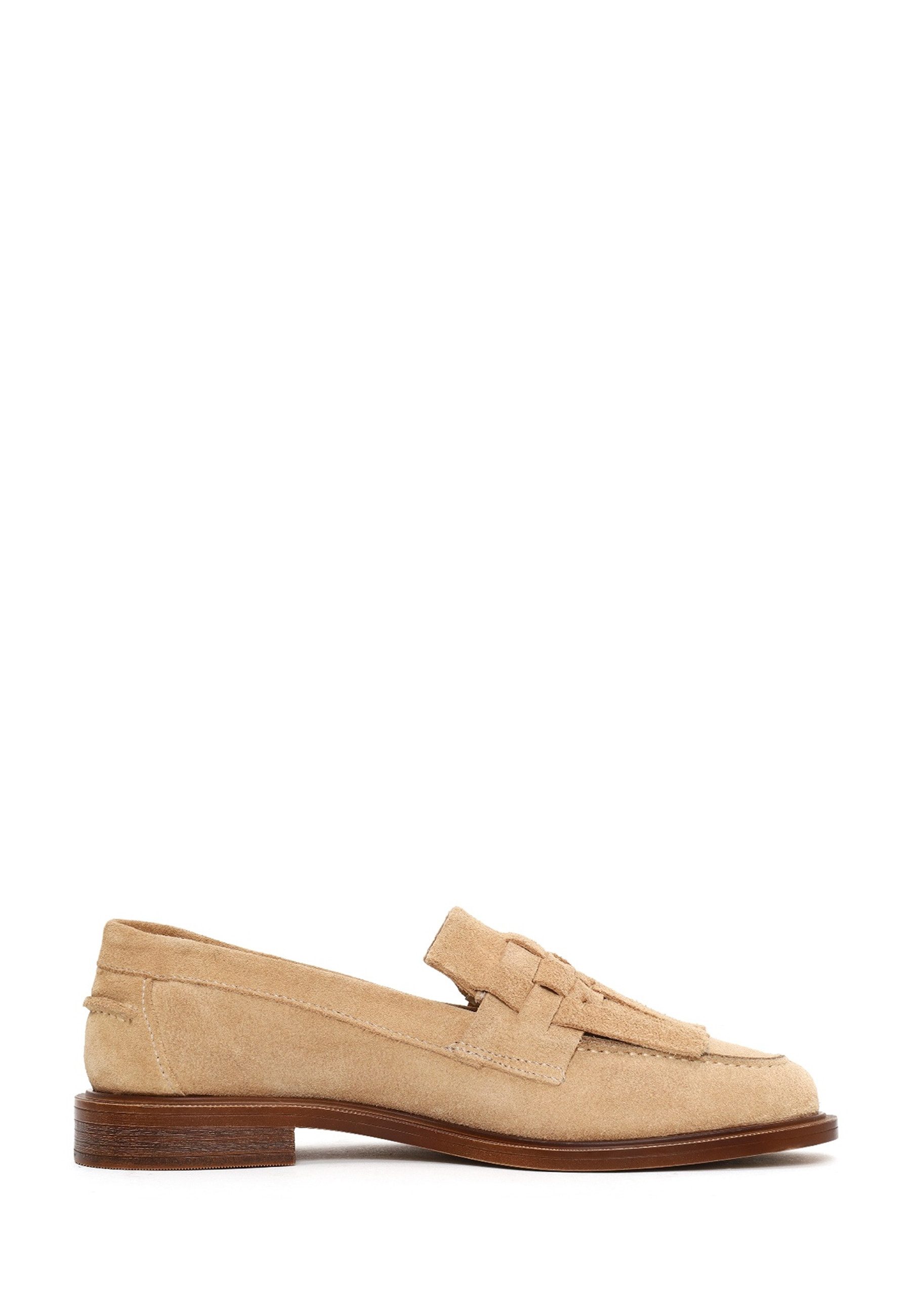 Derimod Loafer aus Veloursleder Loafer Wildleder-Obermaterial, Thermosohle, Textilfutter, Schlupfschuh