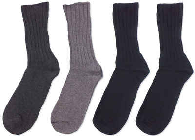 s.Oliver Langsocken S20197 (Packung, 4-Paar, 4 Paar) Herren & Damen Socken robuste Unisex-Socken Sportsocken
