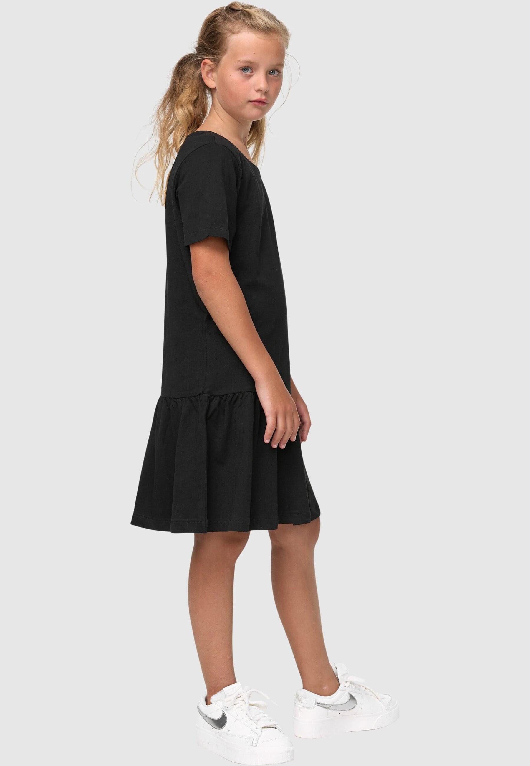URBAN CLASSICS Girls (1-tlg) Damen Tee black Valance Jerseykleid Dress
