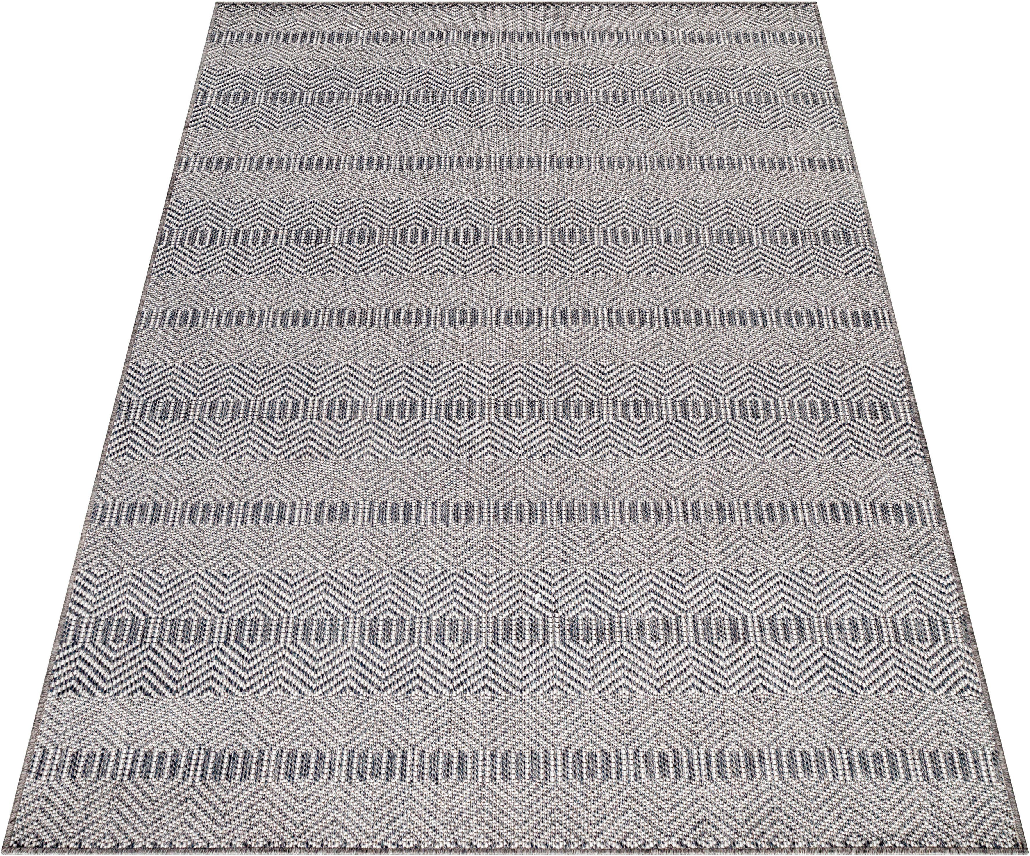 Ayyildiz In- und Outdoor-Teppich Aruba 4903 Grau 80 cm x 250 cm günstig online kaufen