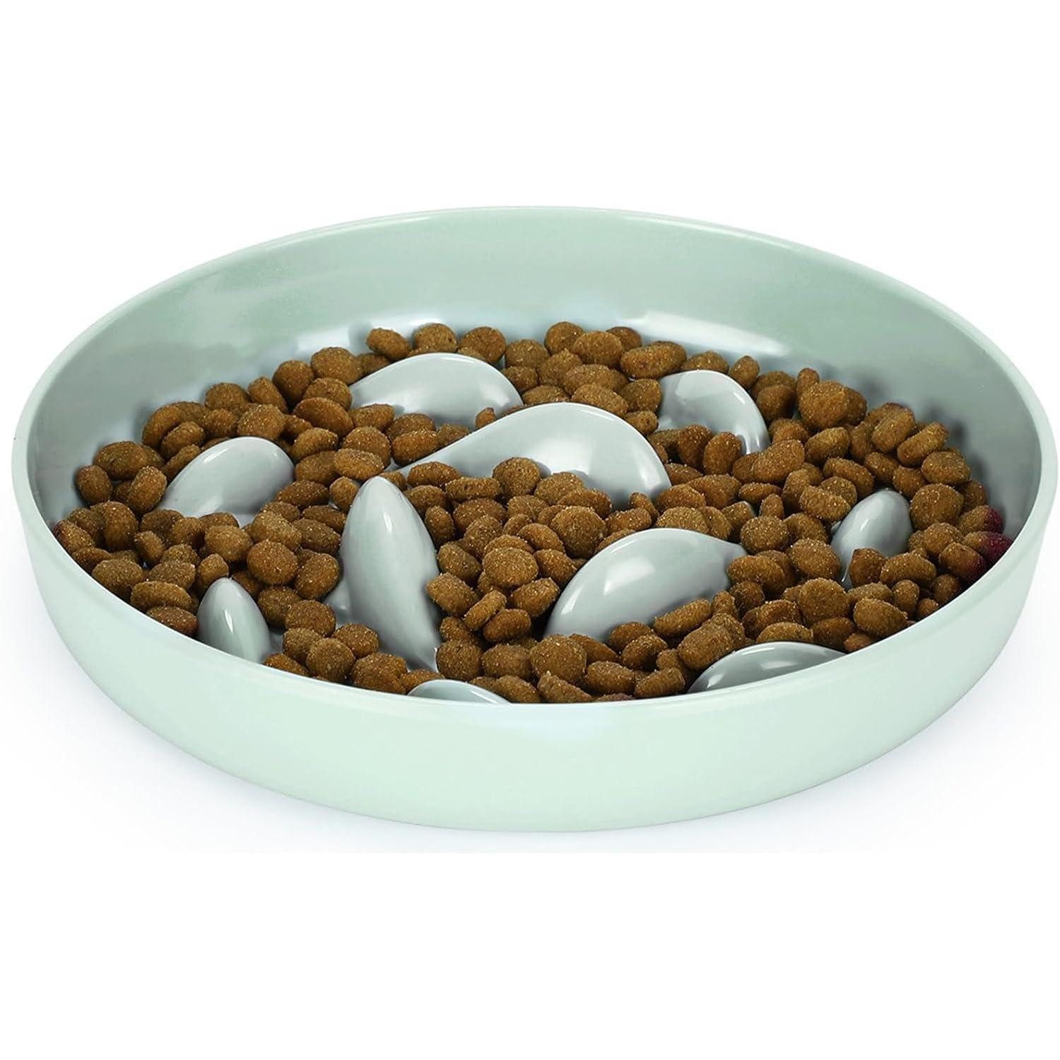 IDOGCHEW Antischlingnapf Antischling Napf Katze Slow Feeder Rutschfest Spülmaschinenfest