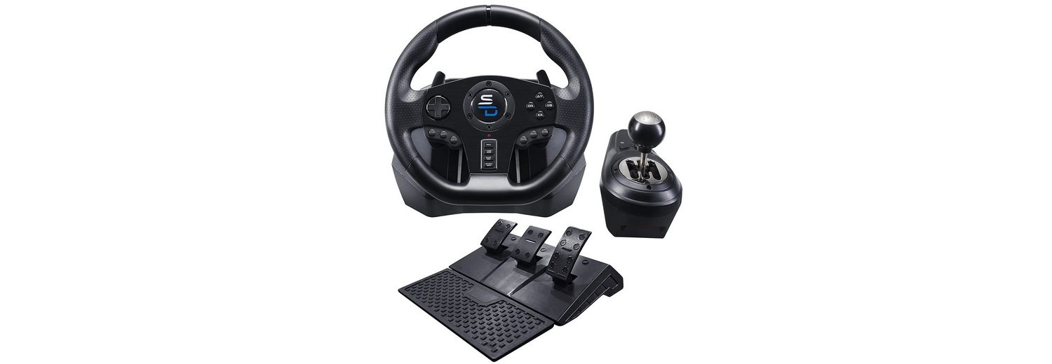 Superdrive »GS850X Gaming Lenkrad mit manuellem Schalt­he­bel, 3 Pedalen für PC, Xbox Series X