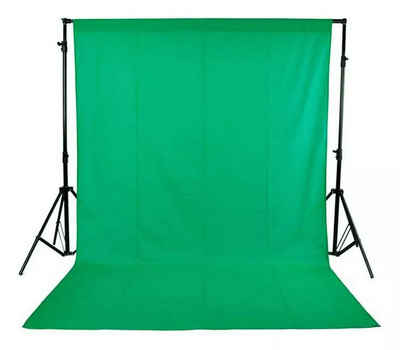 Cbei Hintergrundtuch Faltbare Greenscreen 2,8x2m Grüne Tuch Fotohintergrund Fotostudio Set, Hintergrund für Produkt Porträt Video Fotografie mit 4 Nägeln