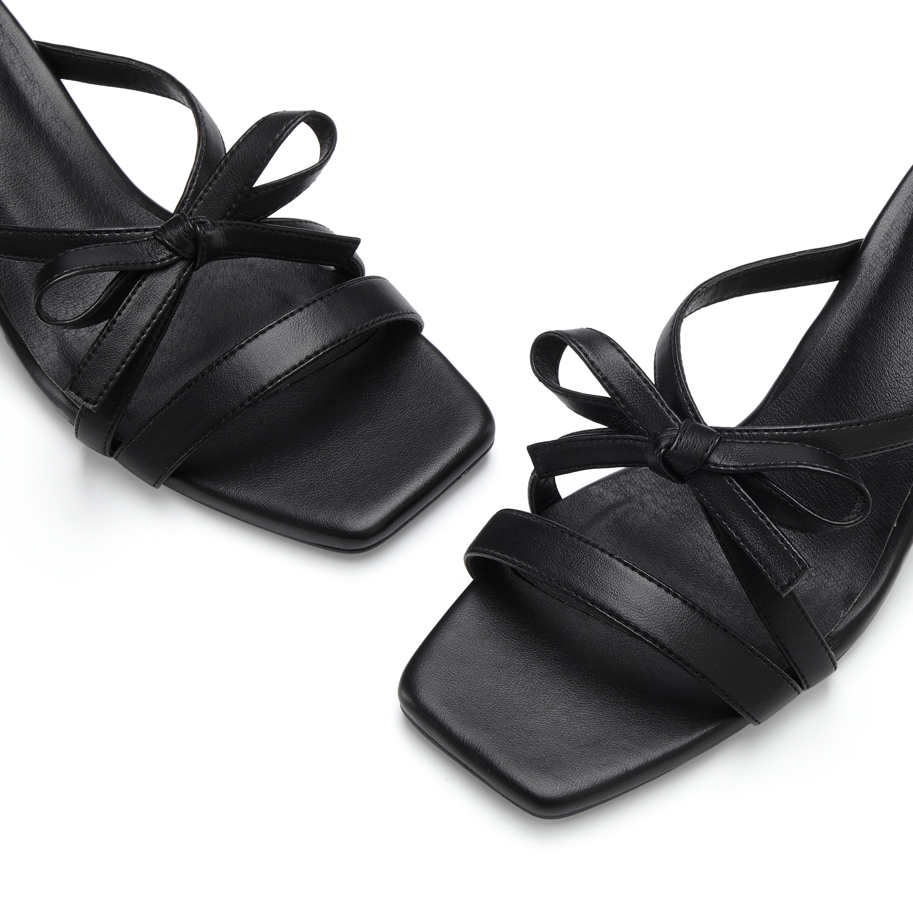 LSCN by LASCANA Pantolette Mule, Sandale, offener Schuh, in Karree-Form mit Kitten-Heel