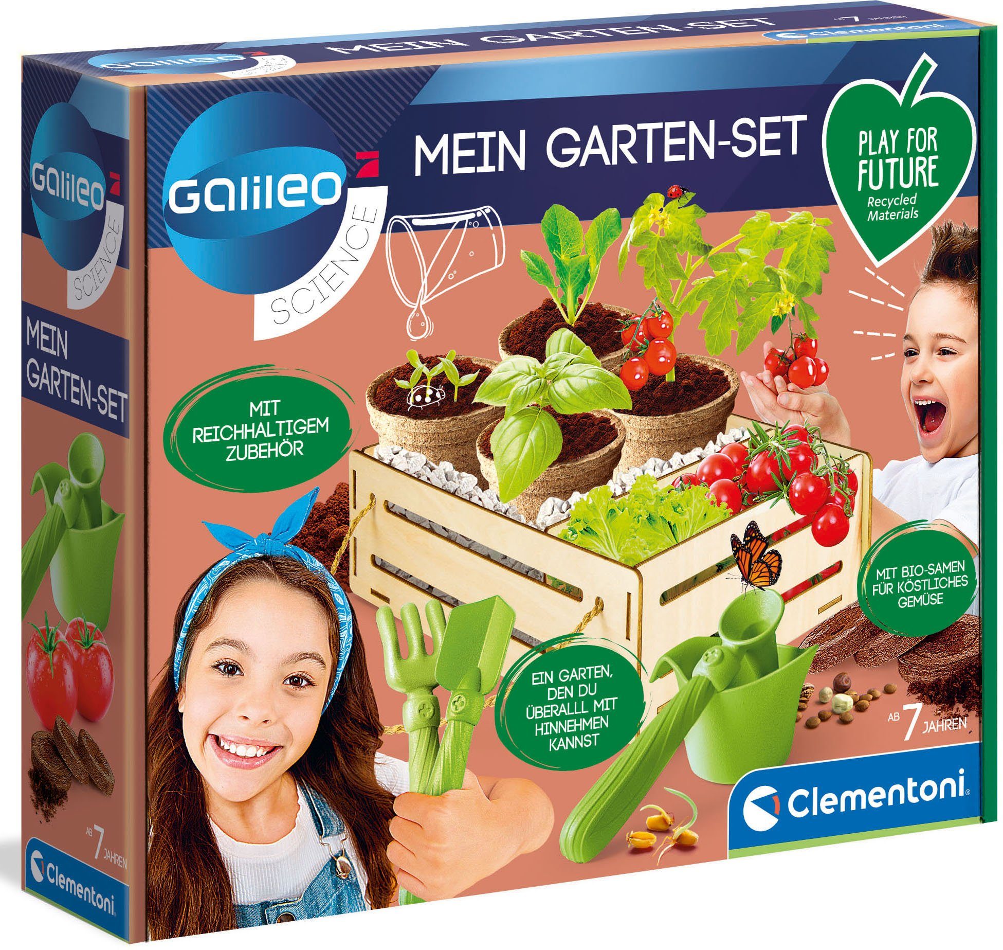 Clementoni® Experimentierkasten Galileo, Mein Garten-Set, Made in Europe