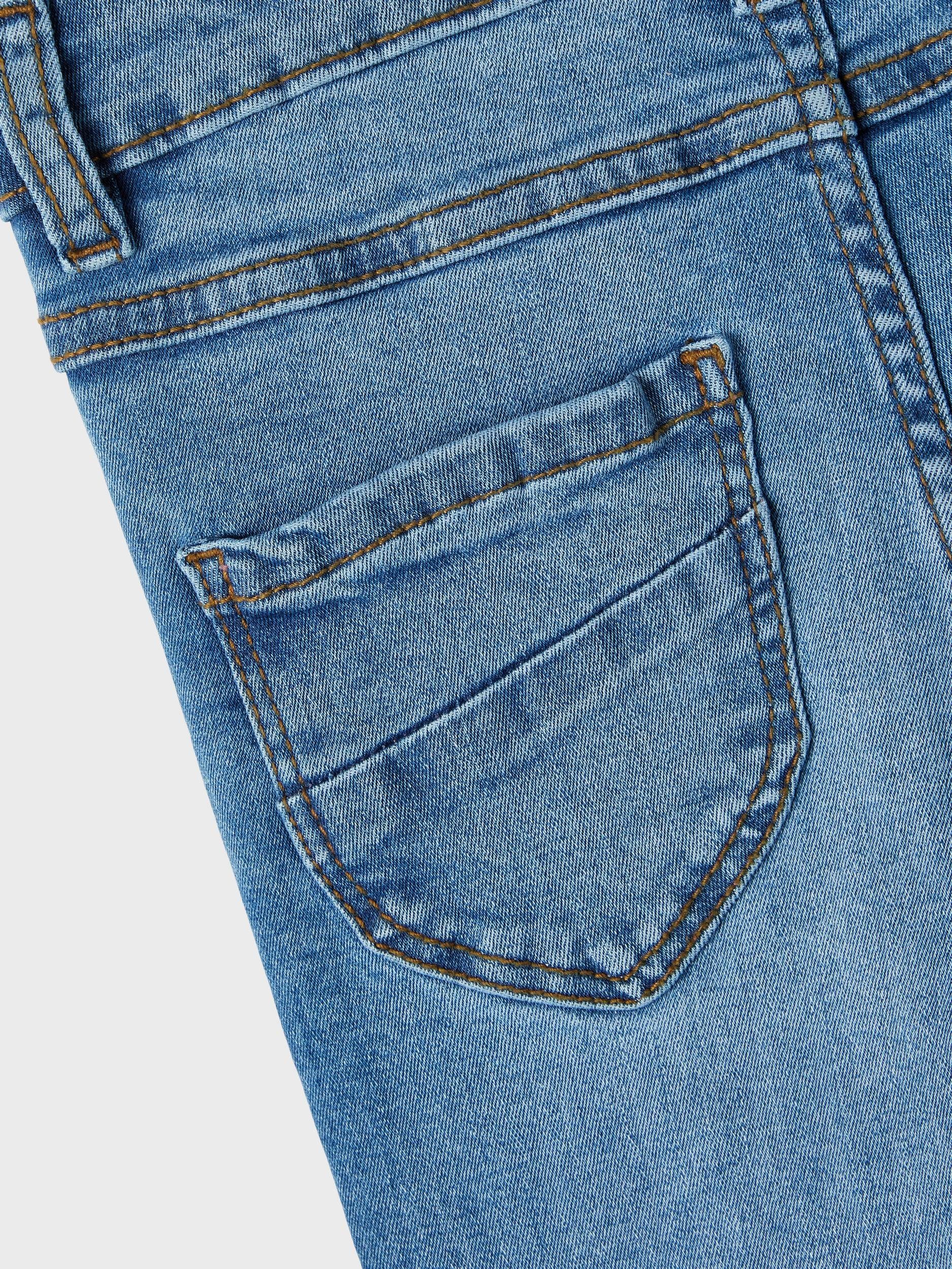 medium blue It NKFPOLLY SKINNY Slim-fit-Jeans HW 1180-ST Name denim JEANS