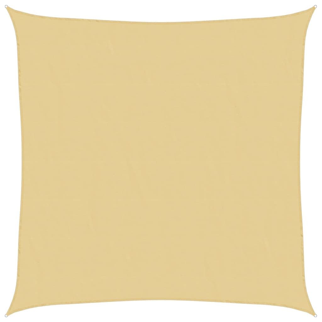 vidaXL Sonnensegel Sonnensegel Sandfarbe 3x3 m 100% Polyester Oxford, (1-tlg)