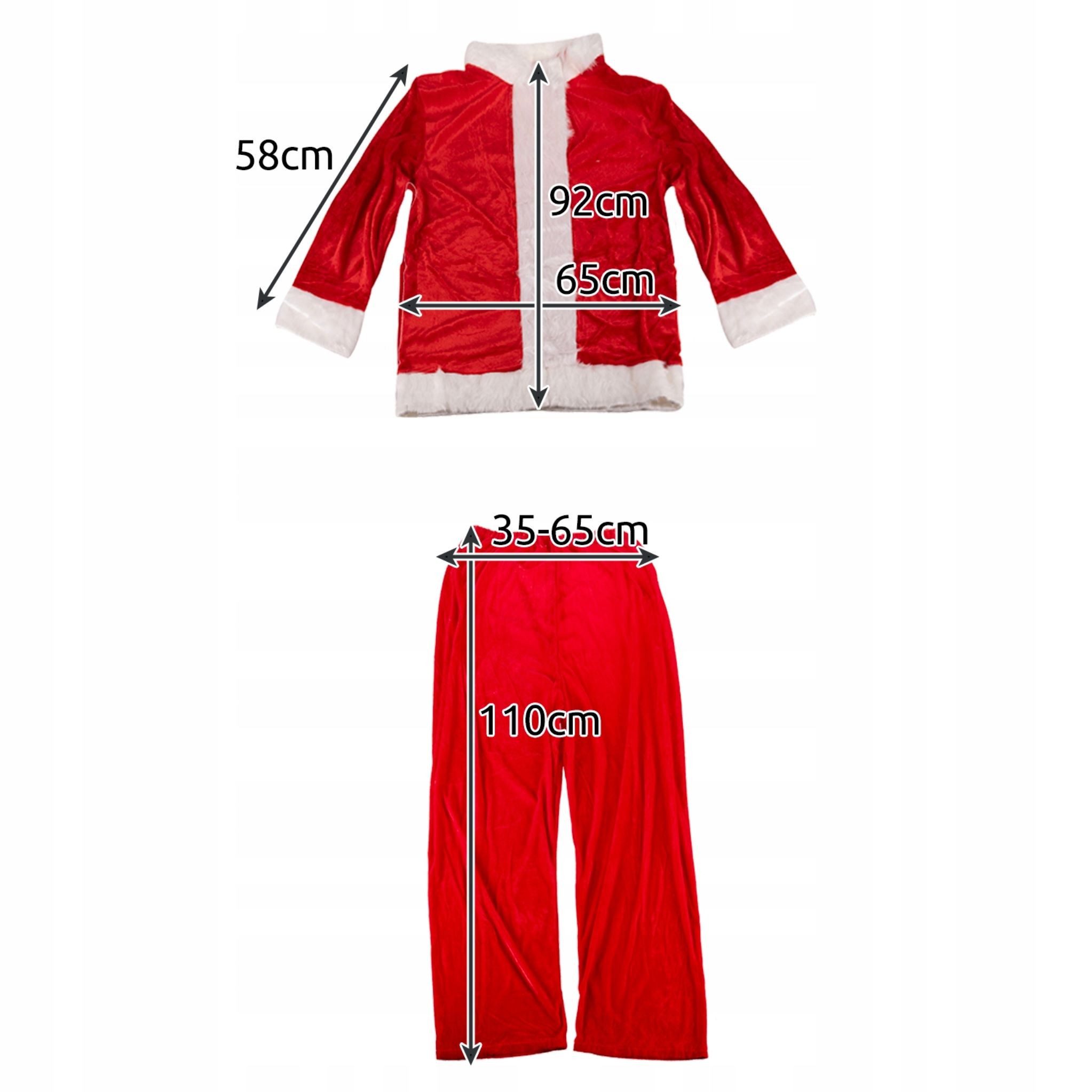 MALATEC Kostüm Professionelles Santa Claus Kostüm, Premium Set (13-teilig) - Velours