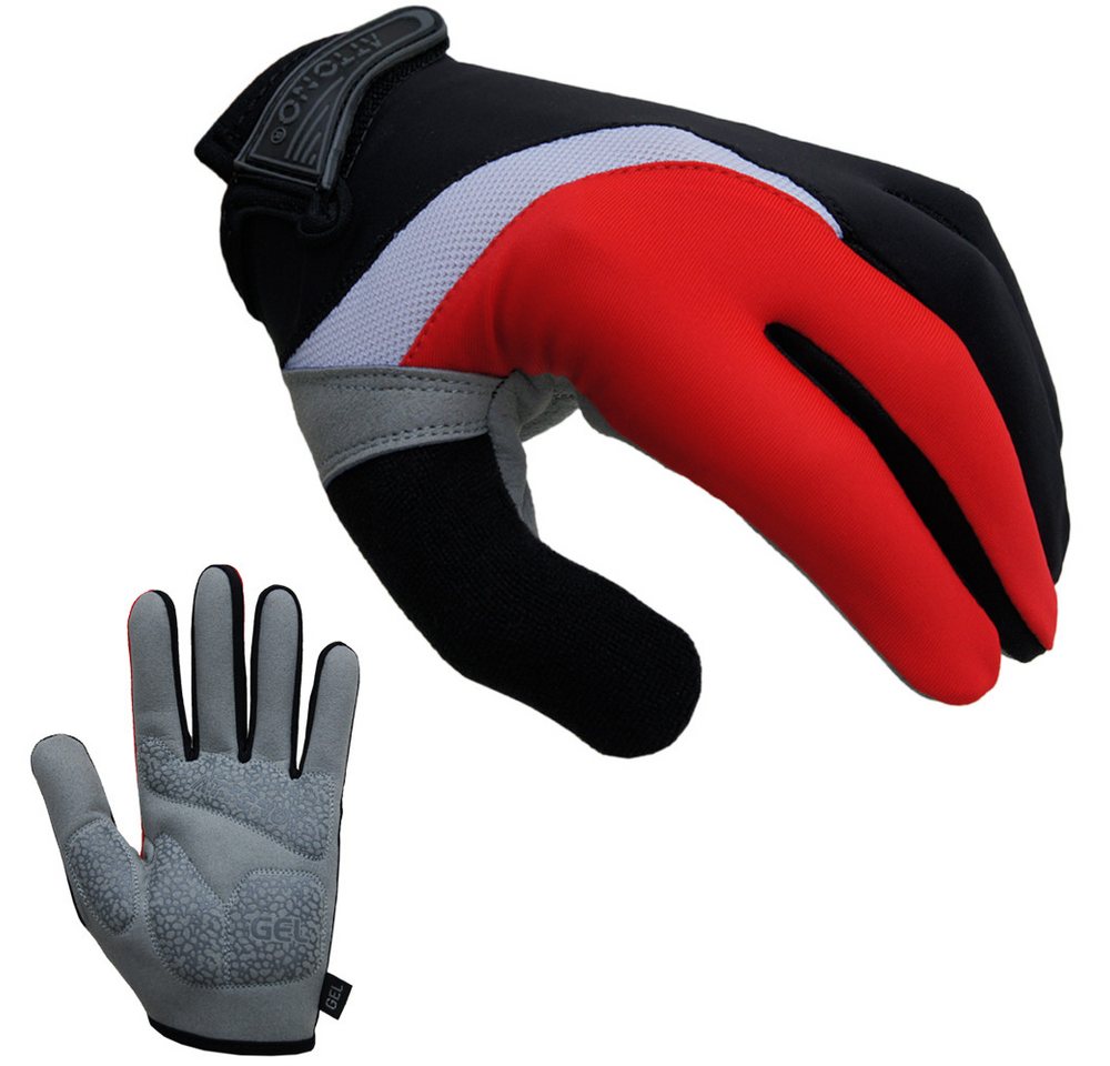 ATTONO Fahrradhandschuhe Sommer Mountainbike Handschuhe mit Gel-Polster, MTB & BMX