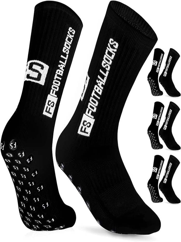 KIKI ABS-Socken 3 Paar Rutschfeste Socken, 36-44 Socken- Sportsocken Atmungsaktiv