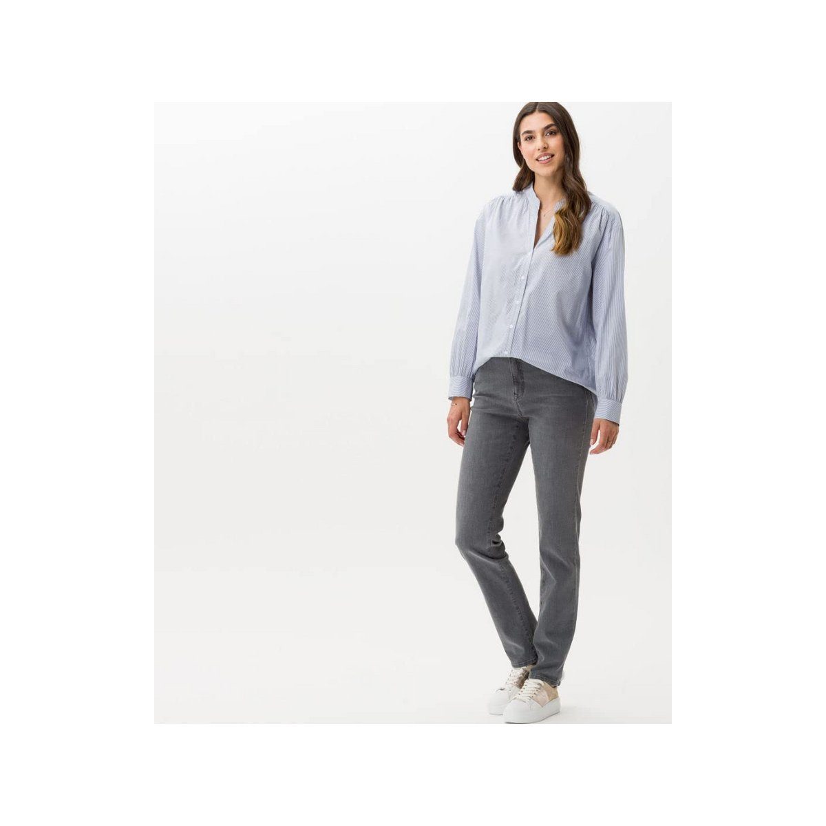 5-Pocket-Jeans used Brax (1-tlg) grau grey