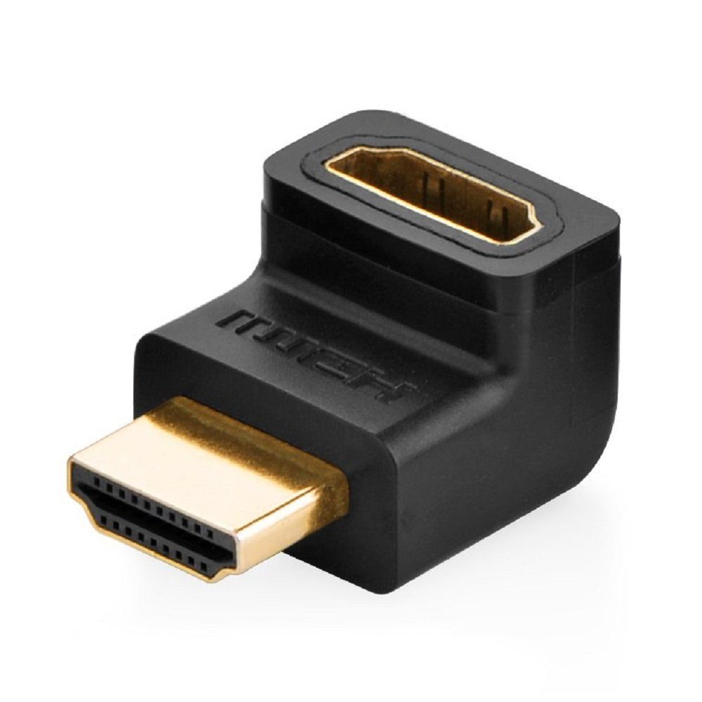 UGREEN Winkelstecker HDMI oben Abgewinkelter HDMI-Stecker schwarz HDMI-Adapter