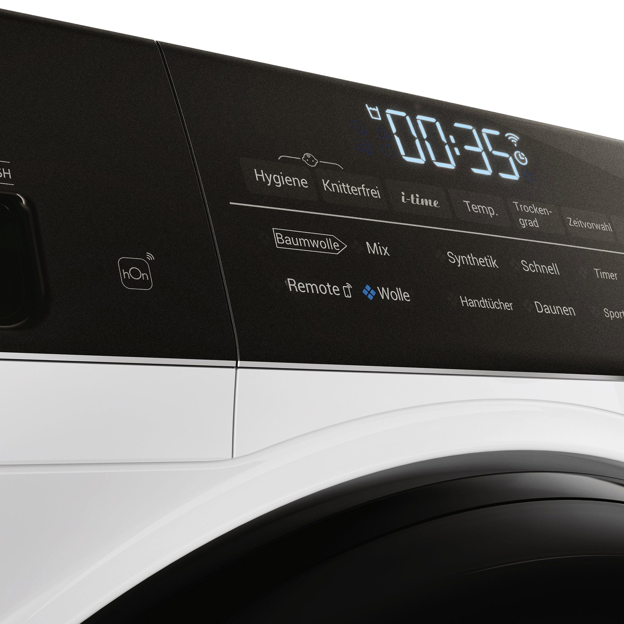 Haier Wärmepumpentrockner HD90-A3TEAM5, Smart hOn App mit künstlicher Intelligenz, Ablaufschlauch – Bild 4 von 5