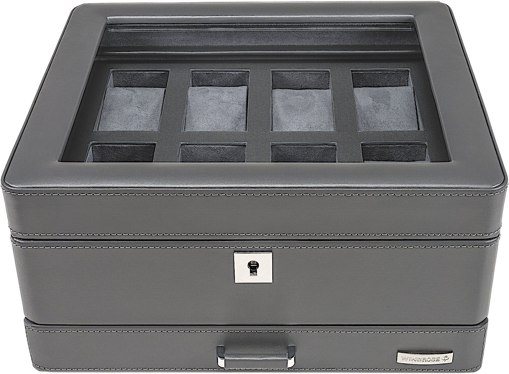 WINDROSE Uhrenbox Tempora, 804021.07, Aufbewahrung, Uhrenkasten, Ø max.40mm, Armbanduhr, Geschenkidee