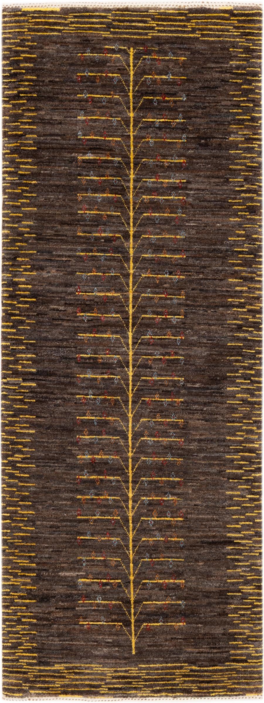 Nain Trading Orientteppich Perser Gabbeh Loribaft Natura 72x191 Handgeknüpfter Moderner, rechteckig, Höhe: 12 mm