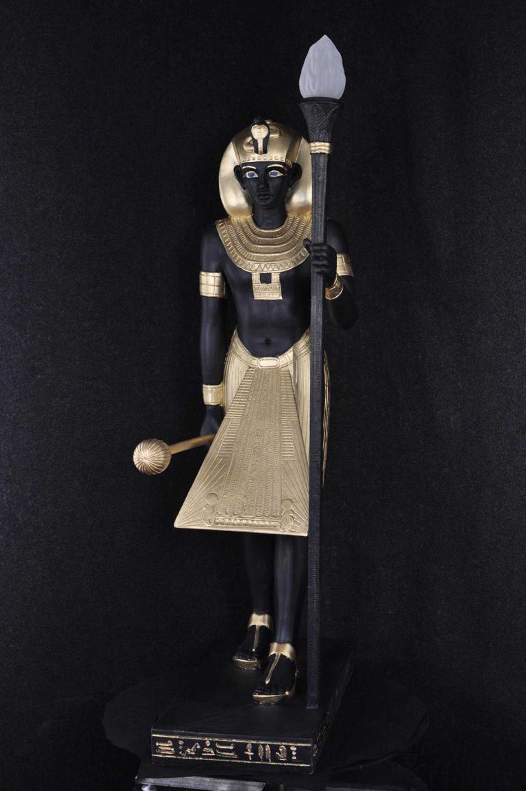 Figuren Figur JVmoebel Leuchte Statue Ägypten Lampen Stehleuchte Skulptur Skulptur 2876