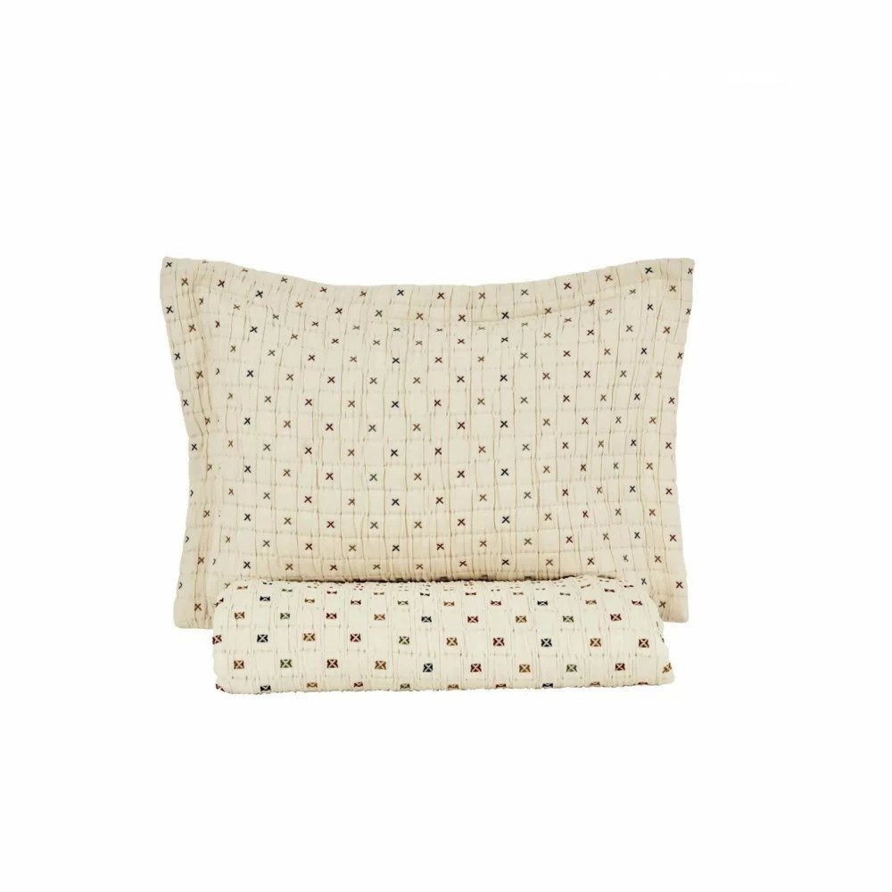 Karaca Bettwäsche Karaca Home Young Oxxo Tagesdecke Set Einzelbett 180x230 + Kissenbezug